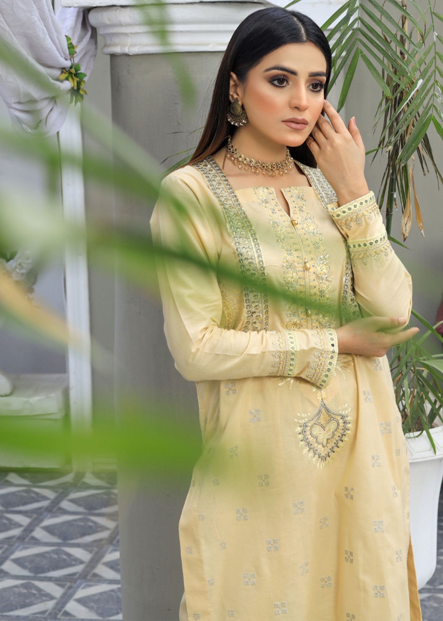 Atrangi GOLDEN SEQUENCE EMBROIDERED DRESS (CC 611) Women 2pcs