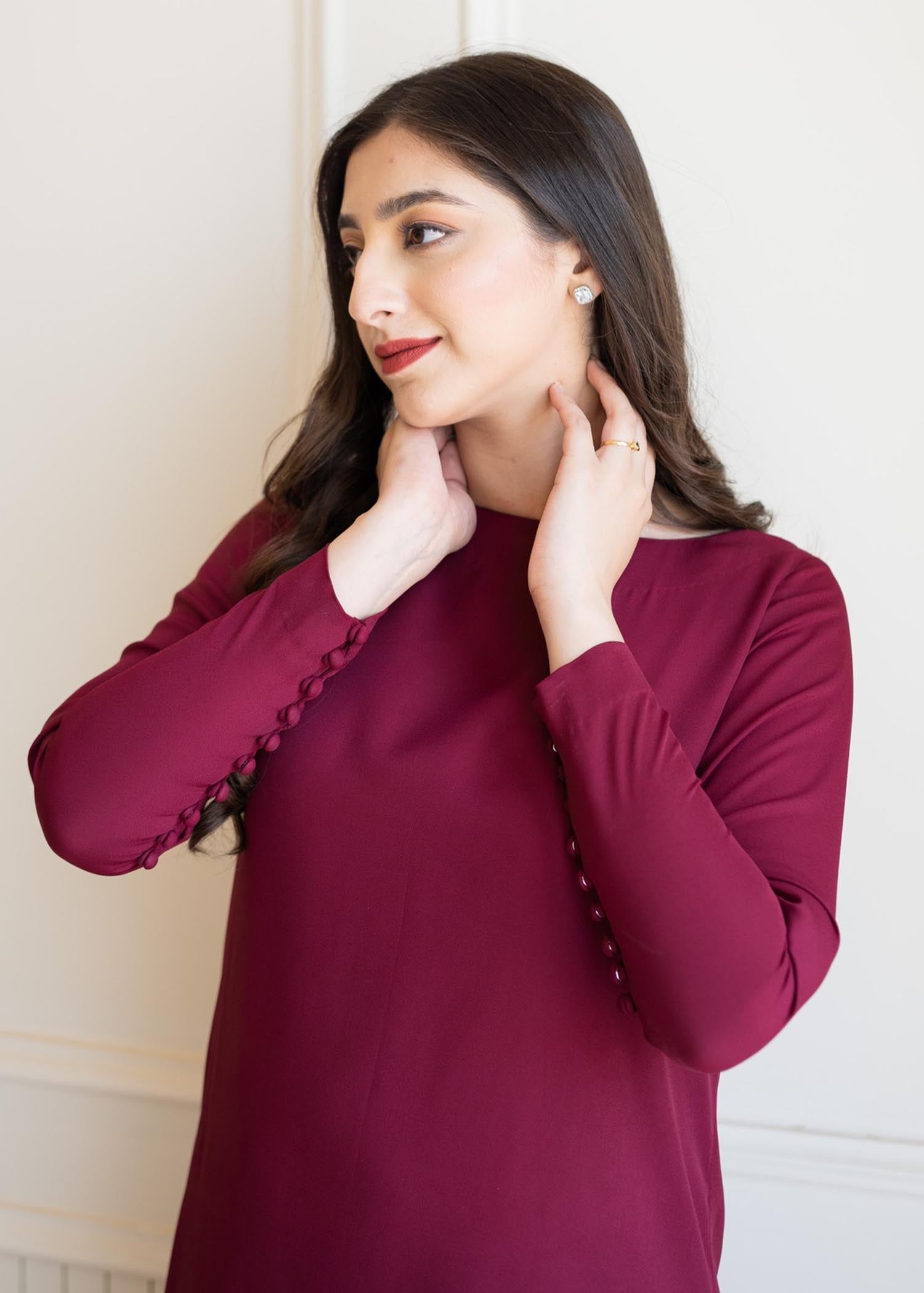 Aisling By Nirmal Wine Women 2pcs