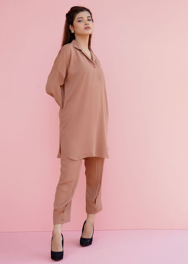 Ayesha Sameer Marrom Women 2pcs