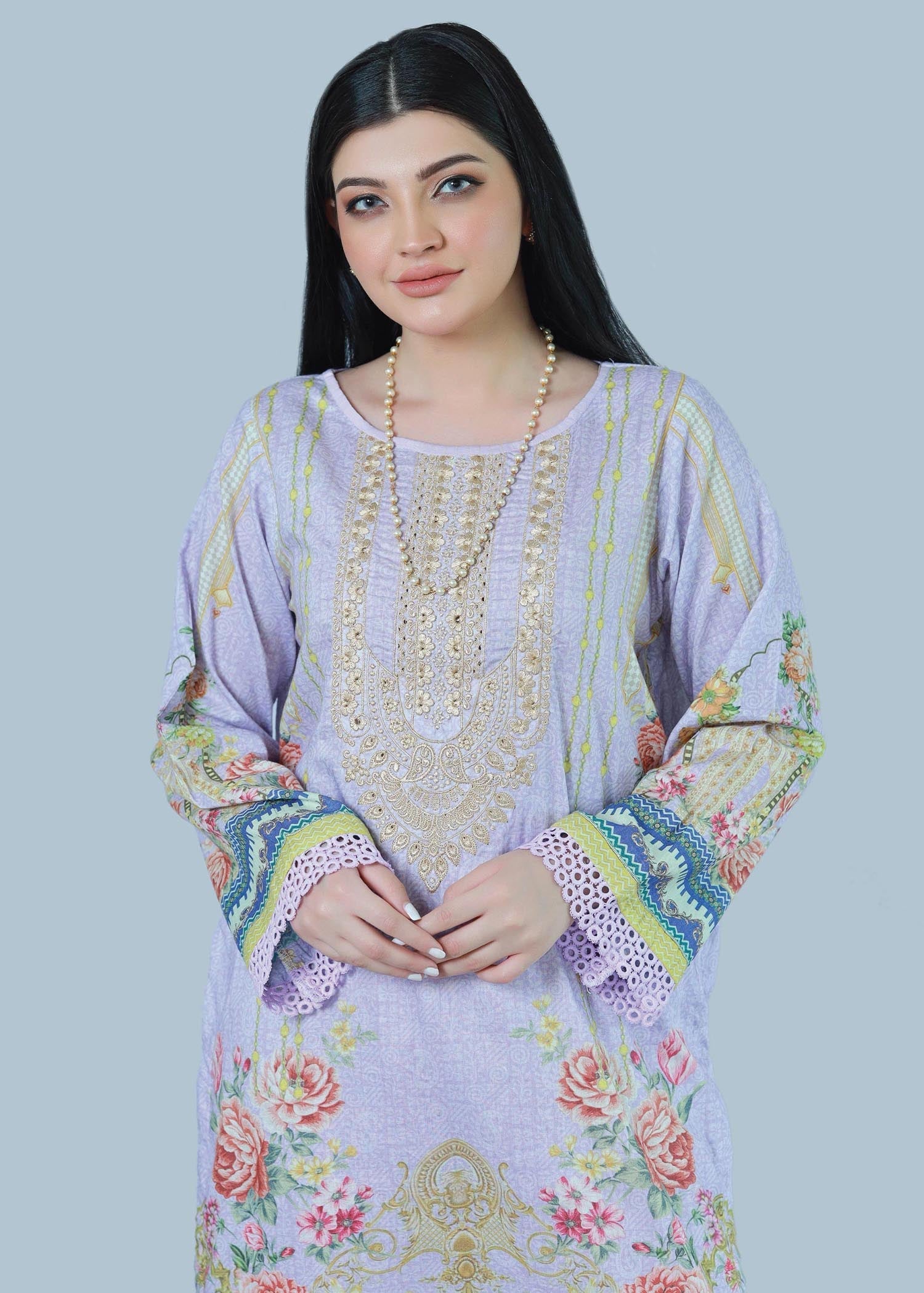 Bareeq Outfits Celestial Jewel Stitched Suit Women 3pcs