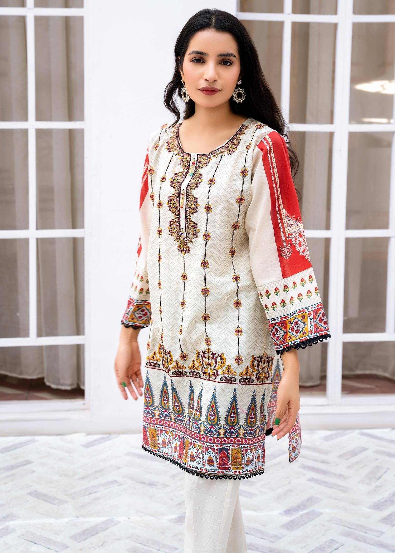 Rang Riwaj Stitched Jacquard Cotton 14 Women 2pcs