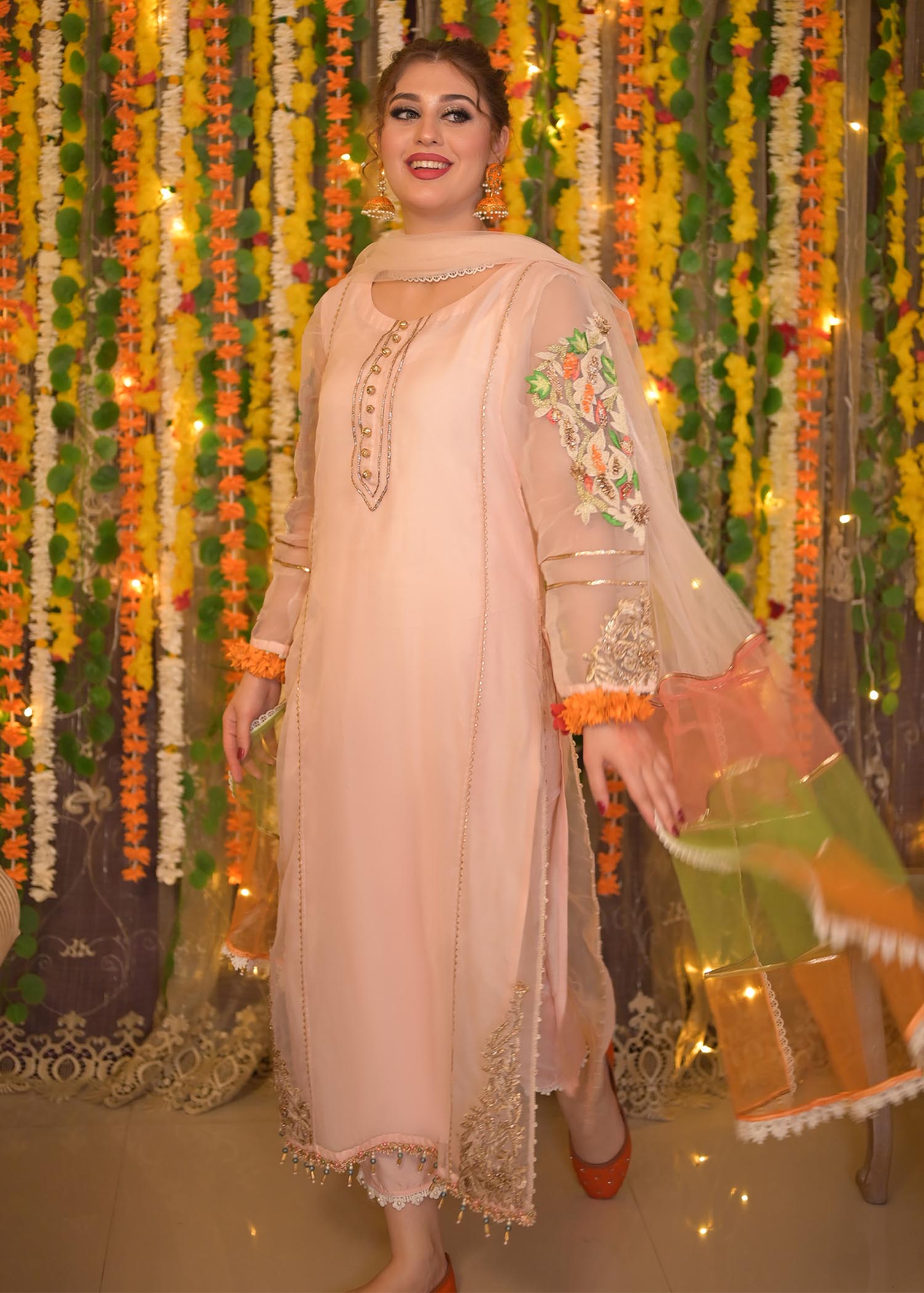 Khuda Baksh Creations M 102 Pink Women 3pcs