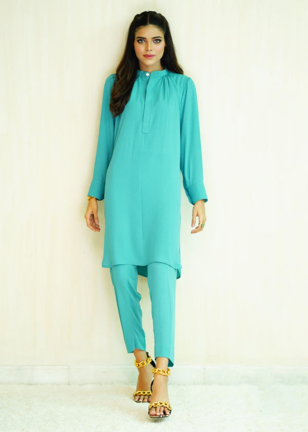 Ayesha Sameer Turquoise Women 2pcs