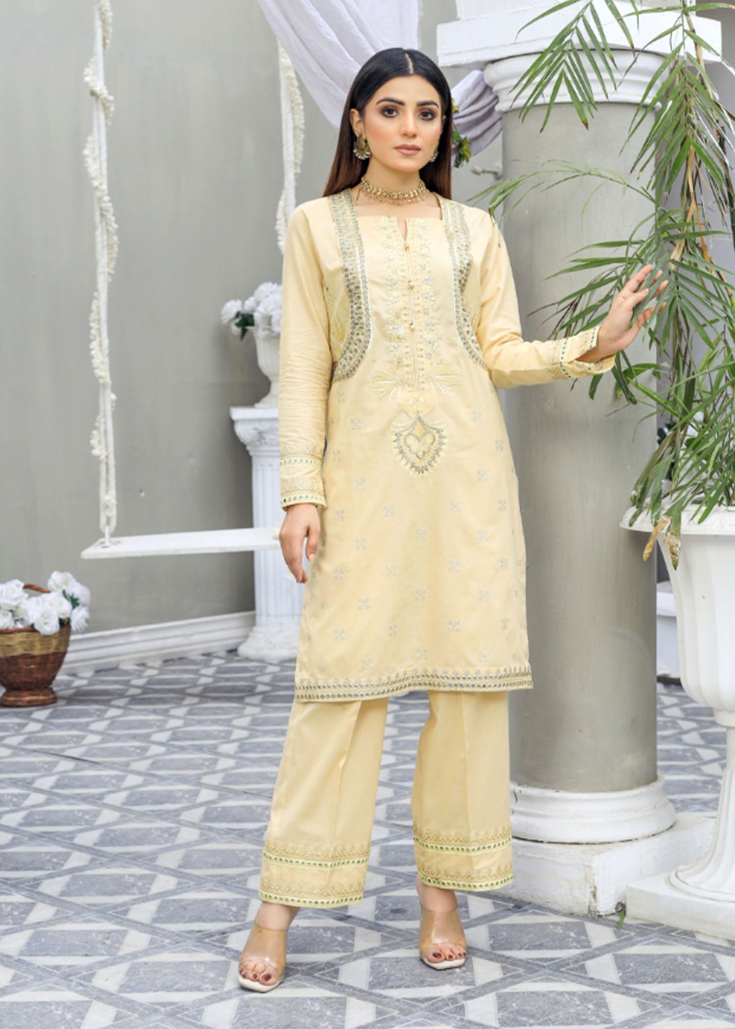 Atrangi GOLDEN SEQUENCE EMBROIDERED DRESS (CC 611) Women 2pcs