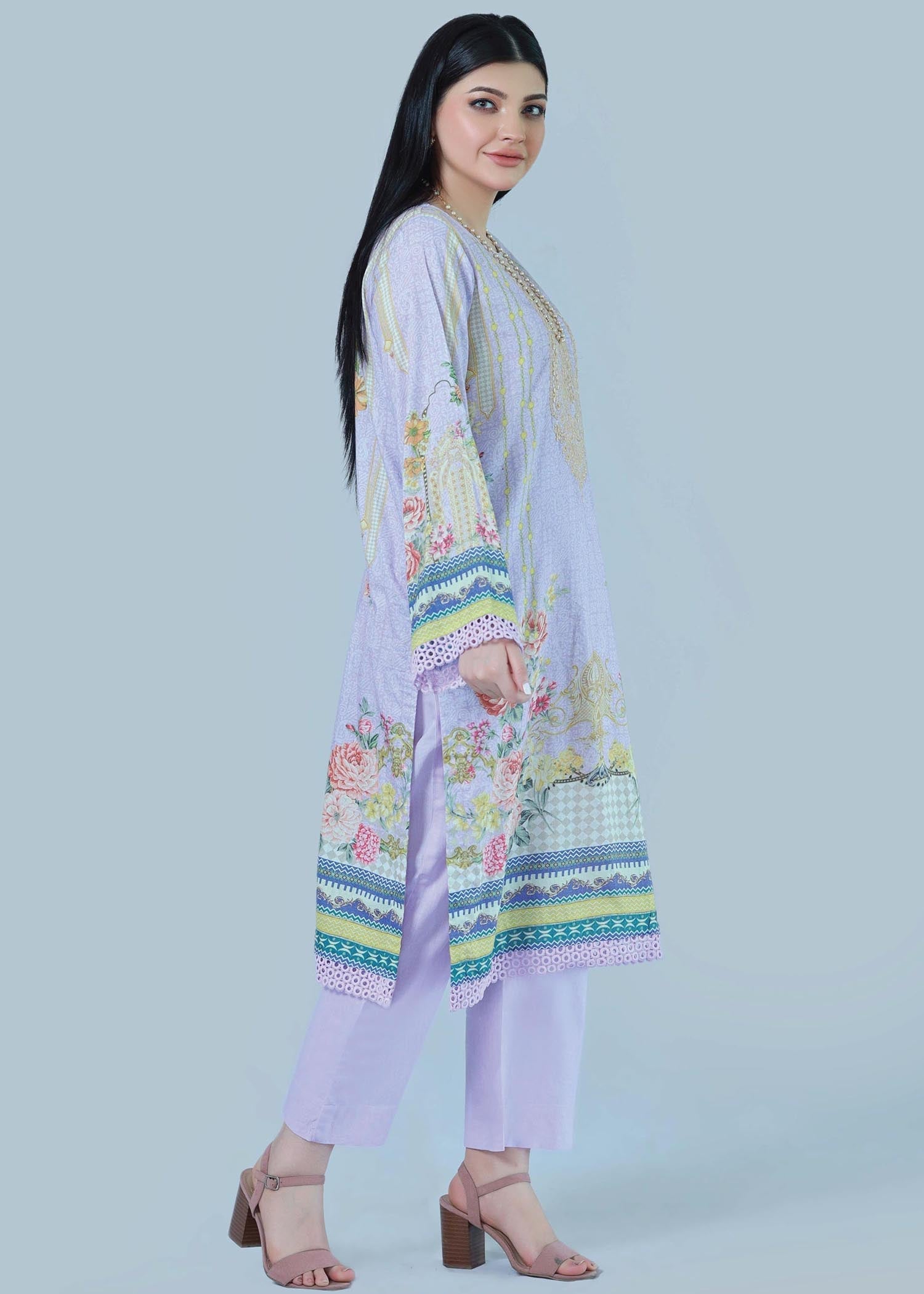 Bareeq Outfits Celestial Jewel Stitched Suit Women 3pcs