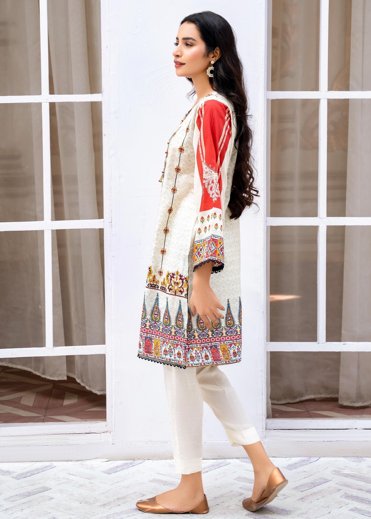 Rang Riwaj Stitched Jacquard Cotton 14 Women 2pcs