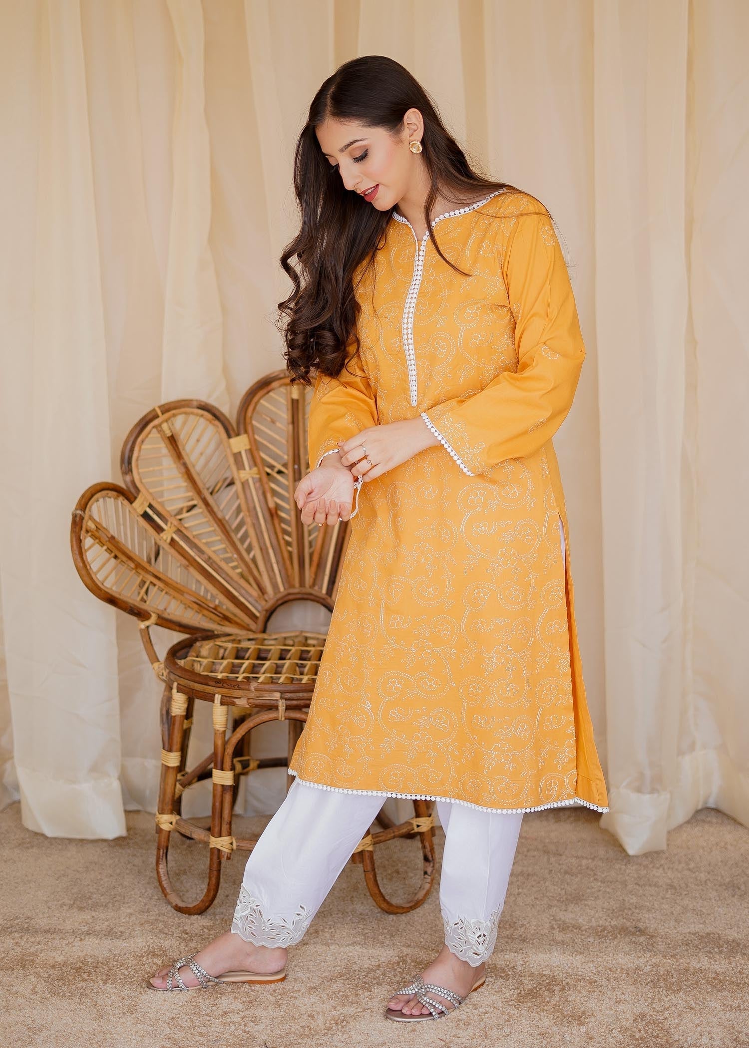 Aisling By Nirmal Yellow Mustard Women 1pcs