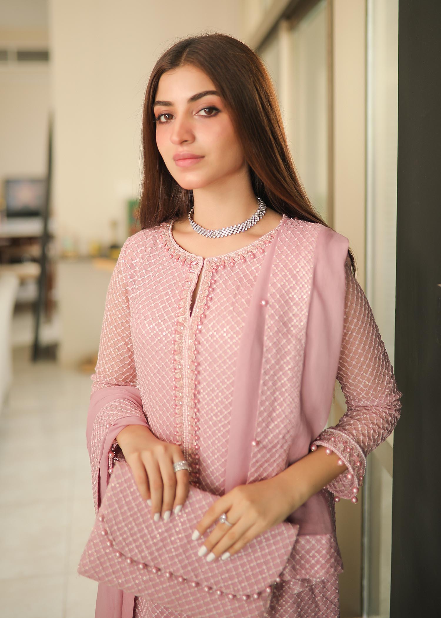Rang-e-Haya Mehr (lylic pink) Women 4pcs