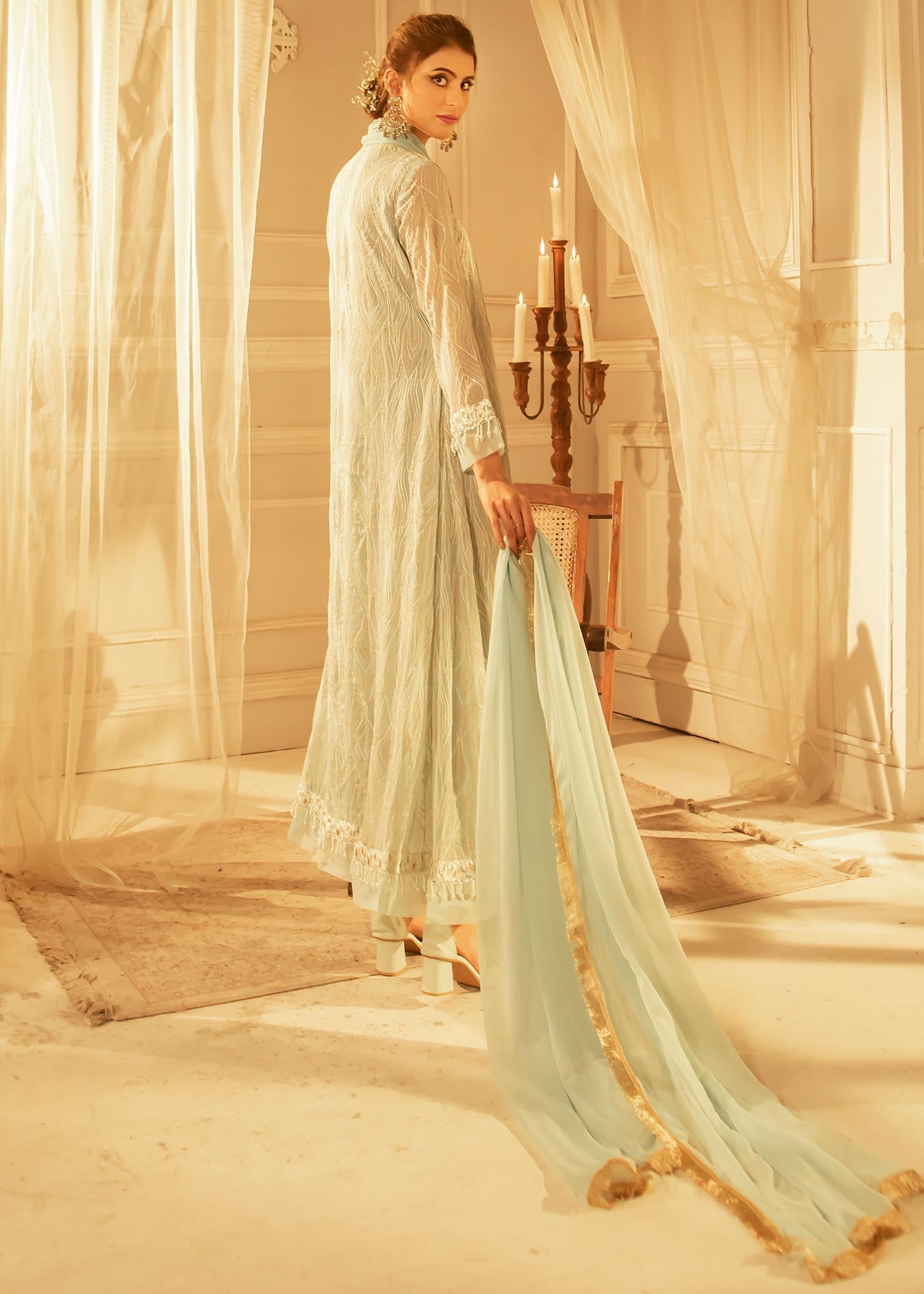 Manahils MAXI 109 DREAMY BLOOM MINT GREEN Women 3pcs