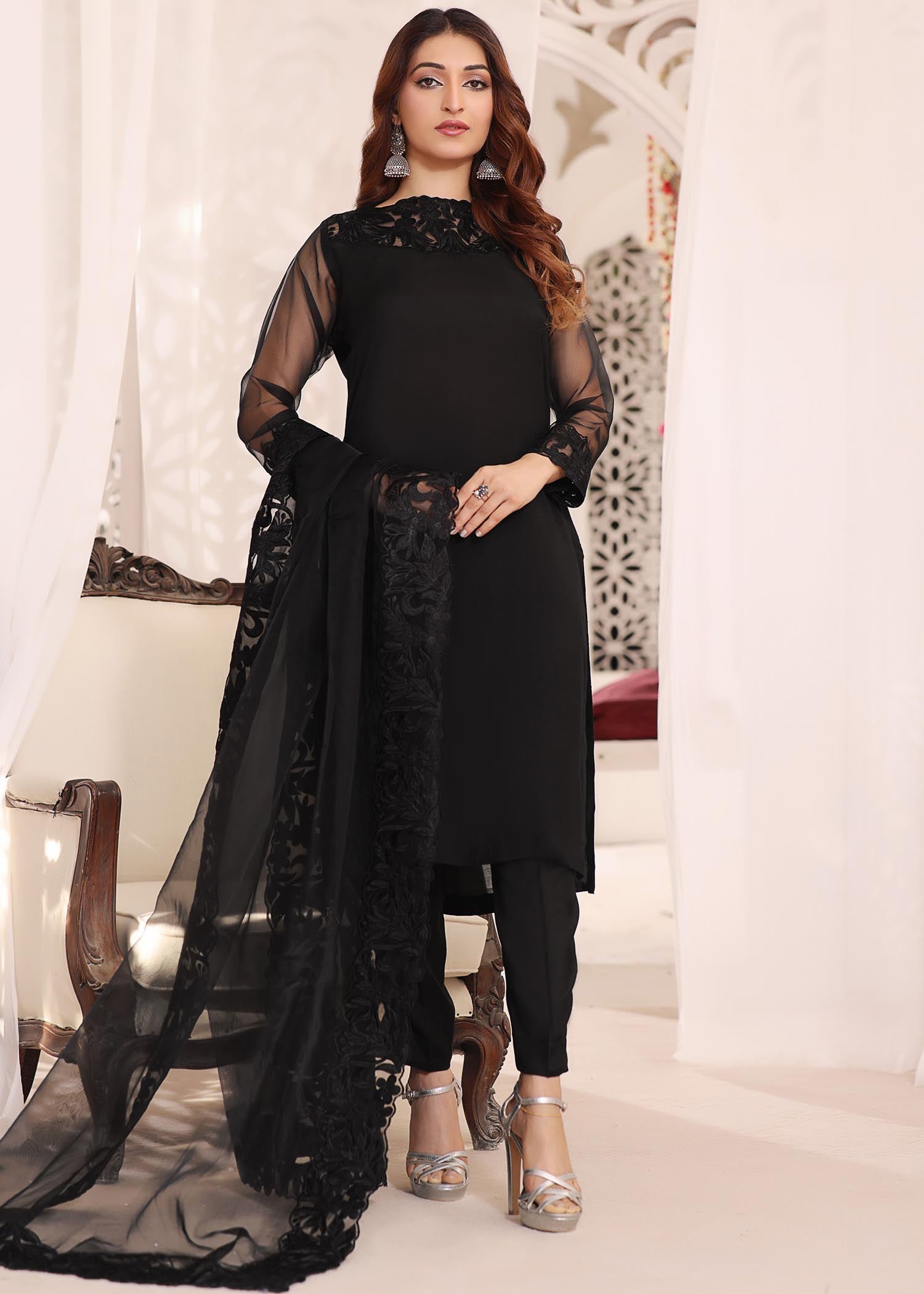 Al-Harir Apparel Mushq Black Women 3pcs