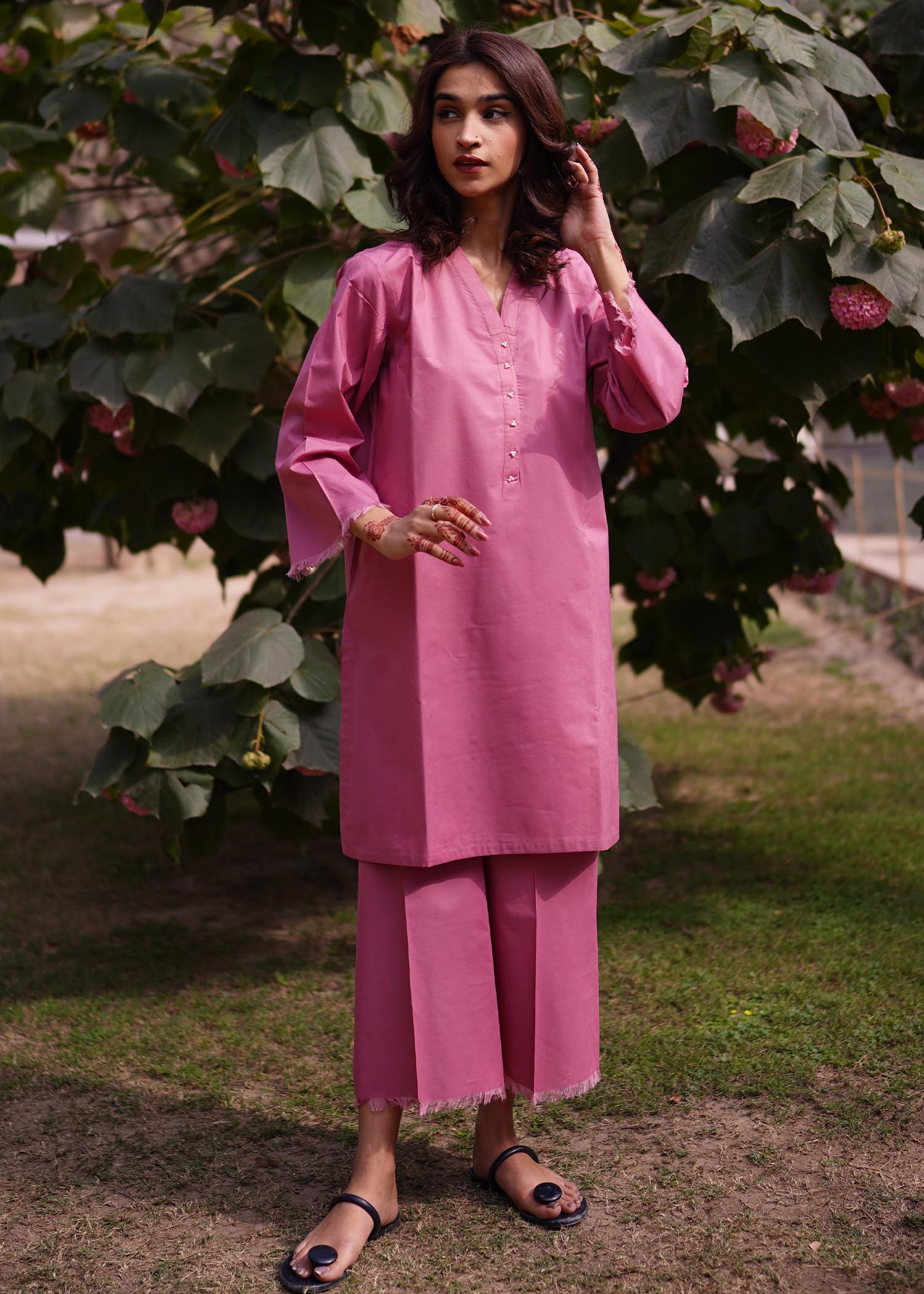 Aghaaz Casual Pret FRESH PINK Women 2pcs