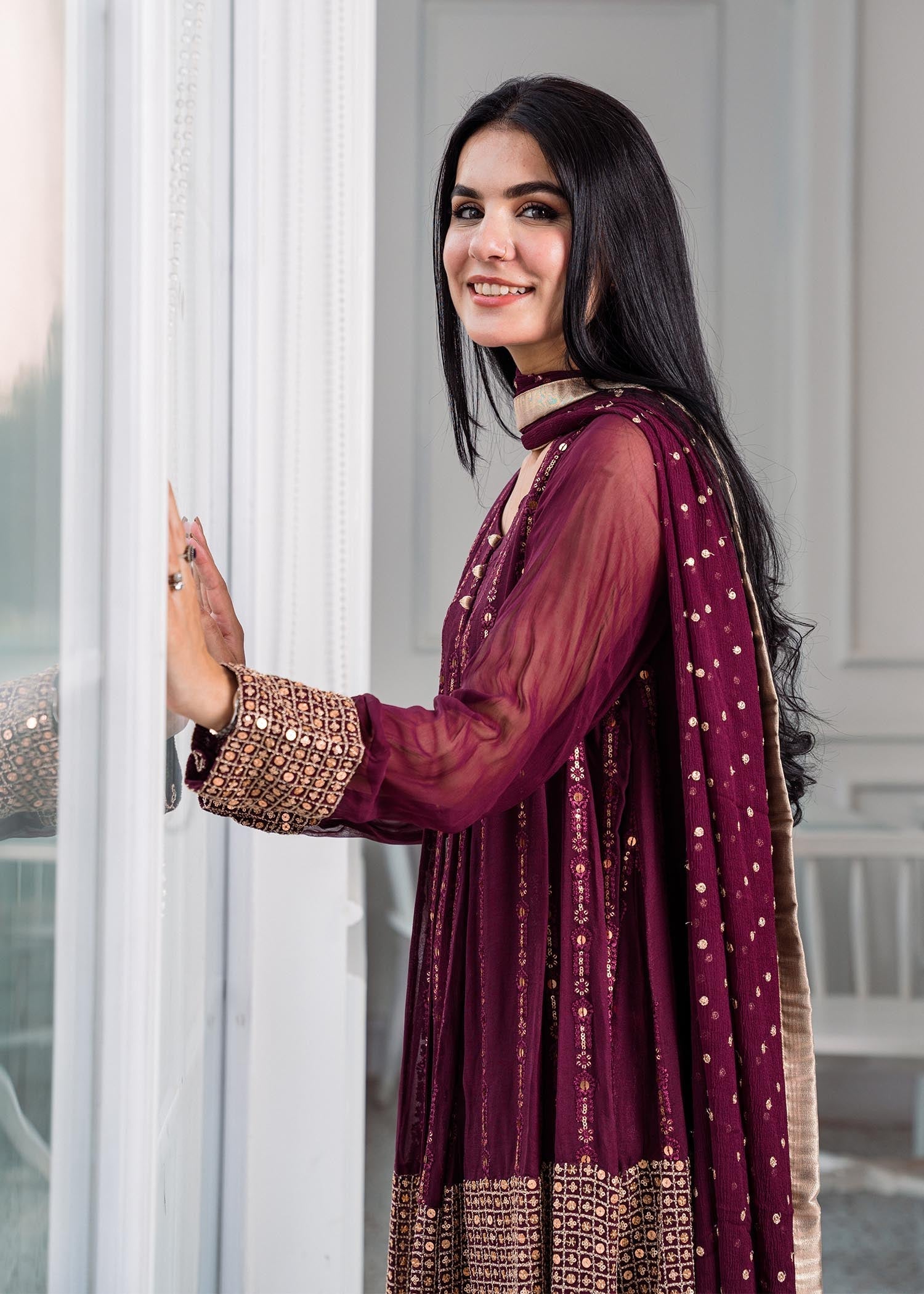 Rang-e-Haya Anchal / Plum Women 4pcs