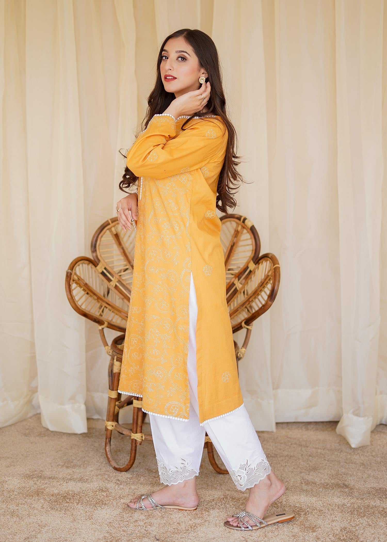 Aisling By Nirmal Yellow Mustard Women 1pcs