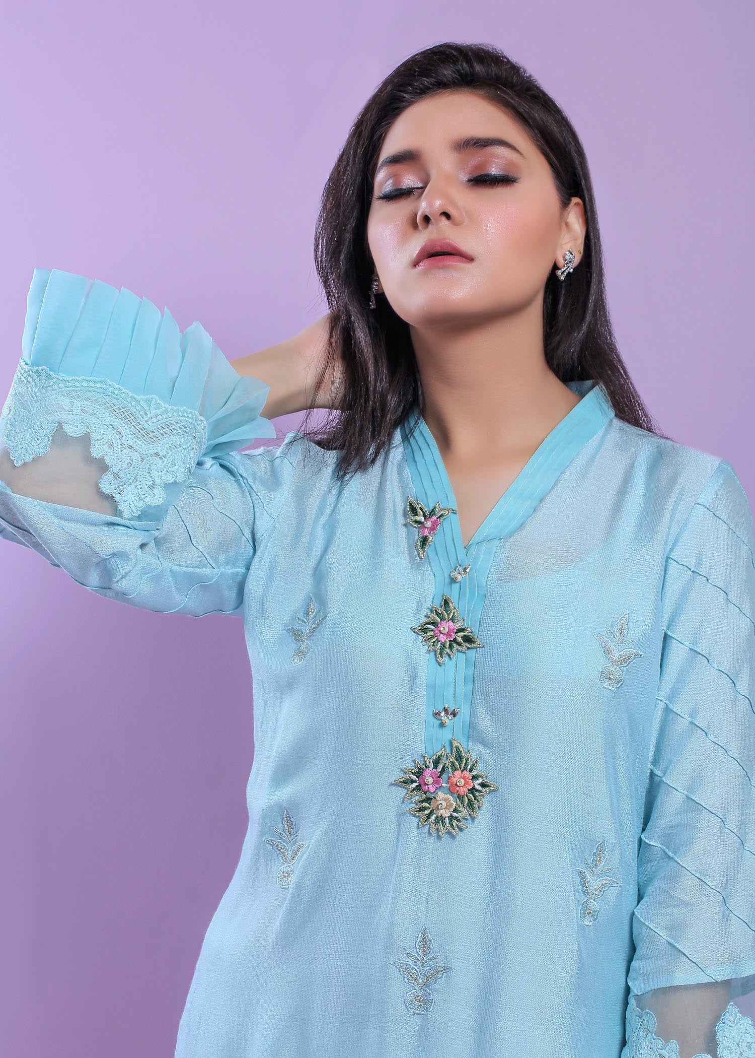 Humaira Shakir Balmy Blue Women 1pcs
