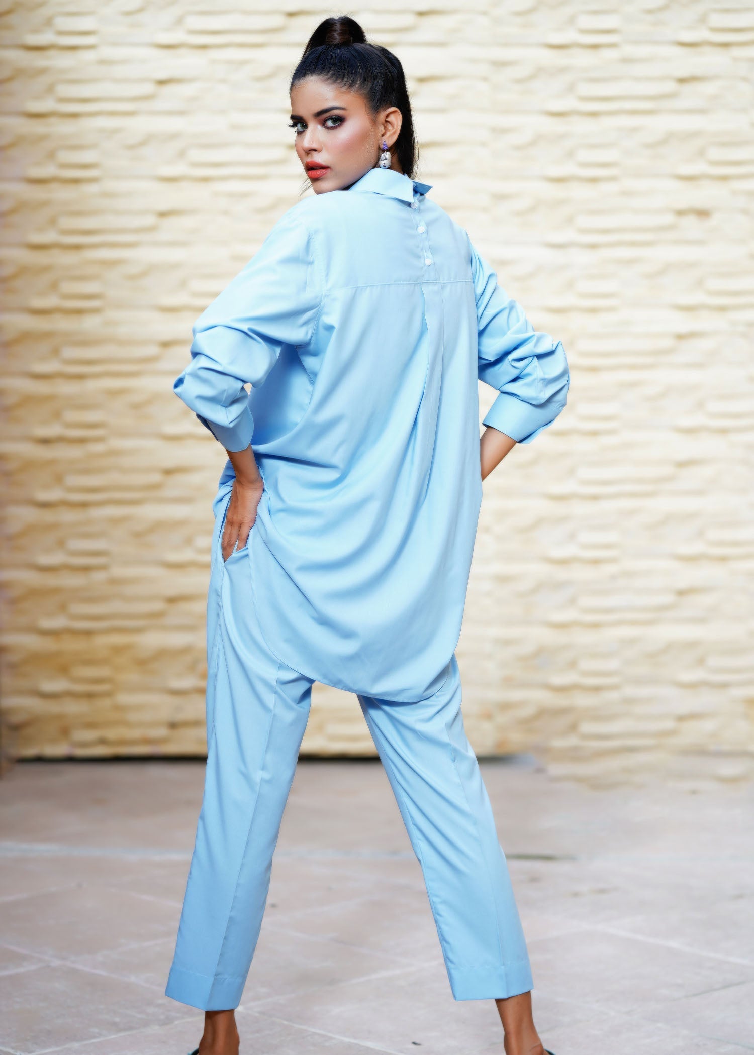 Ayesha Sameer Sky Blue Women 2pcs