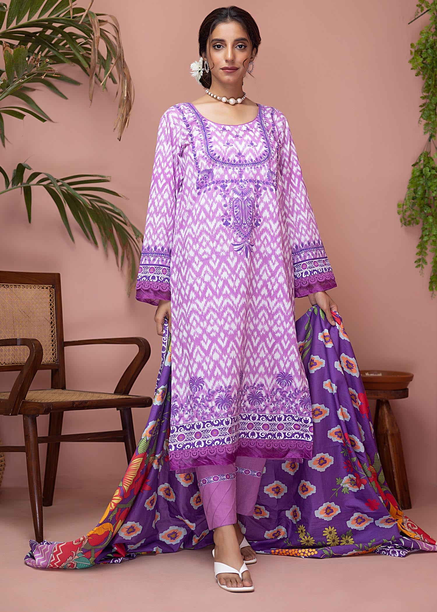 Meeraki Lavender Women 3pcs