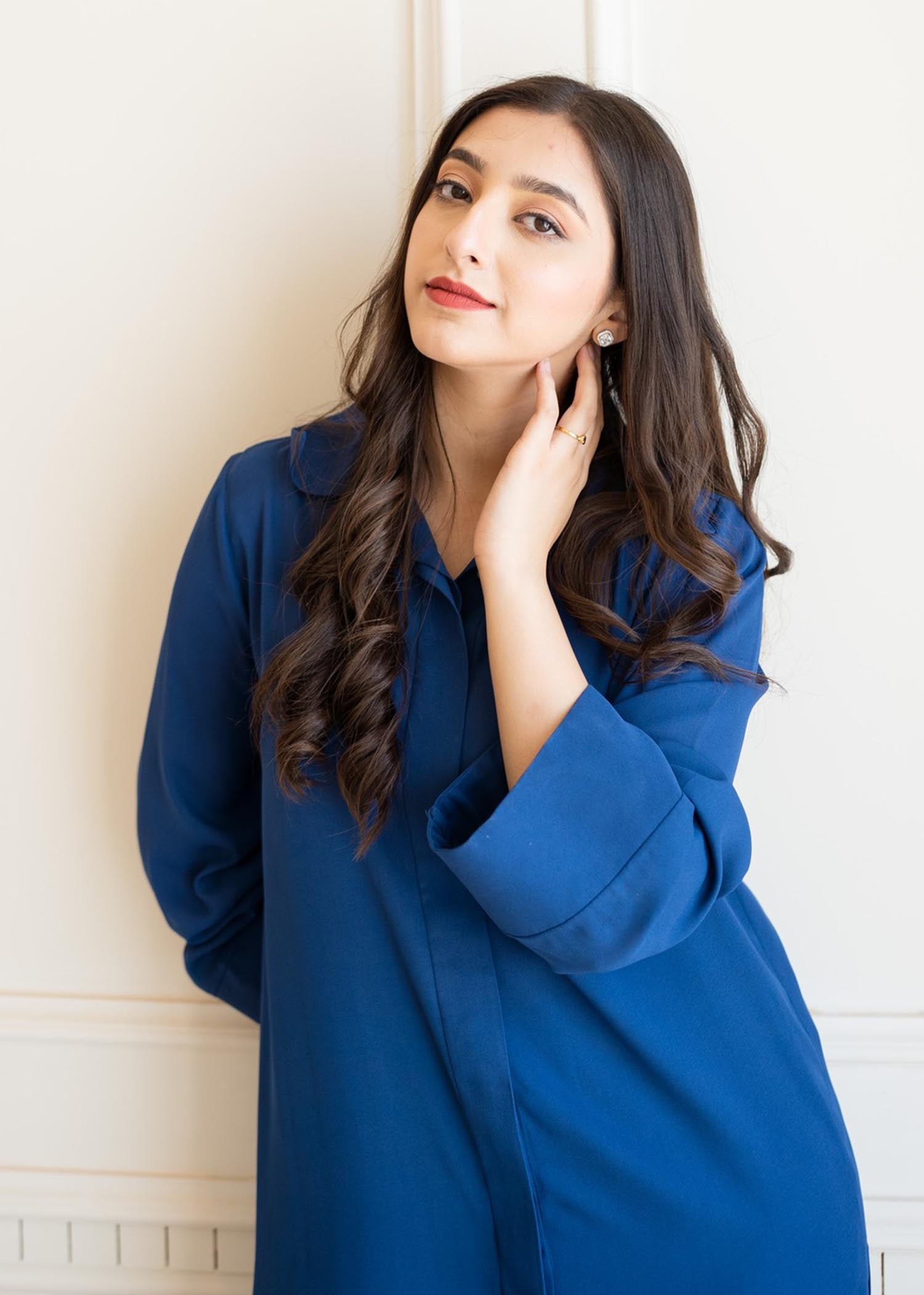 Aisling By Nirmal Cobalt Blue Women 2pcs