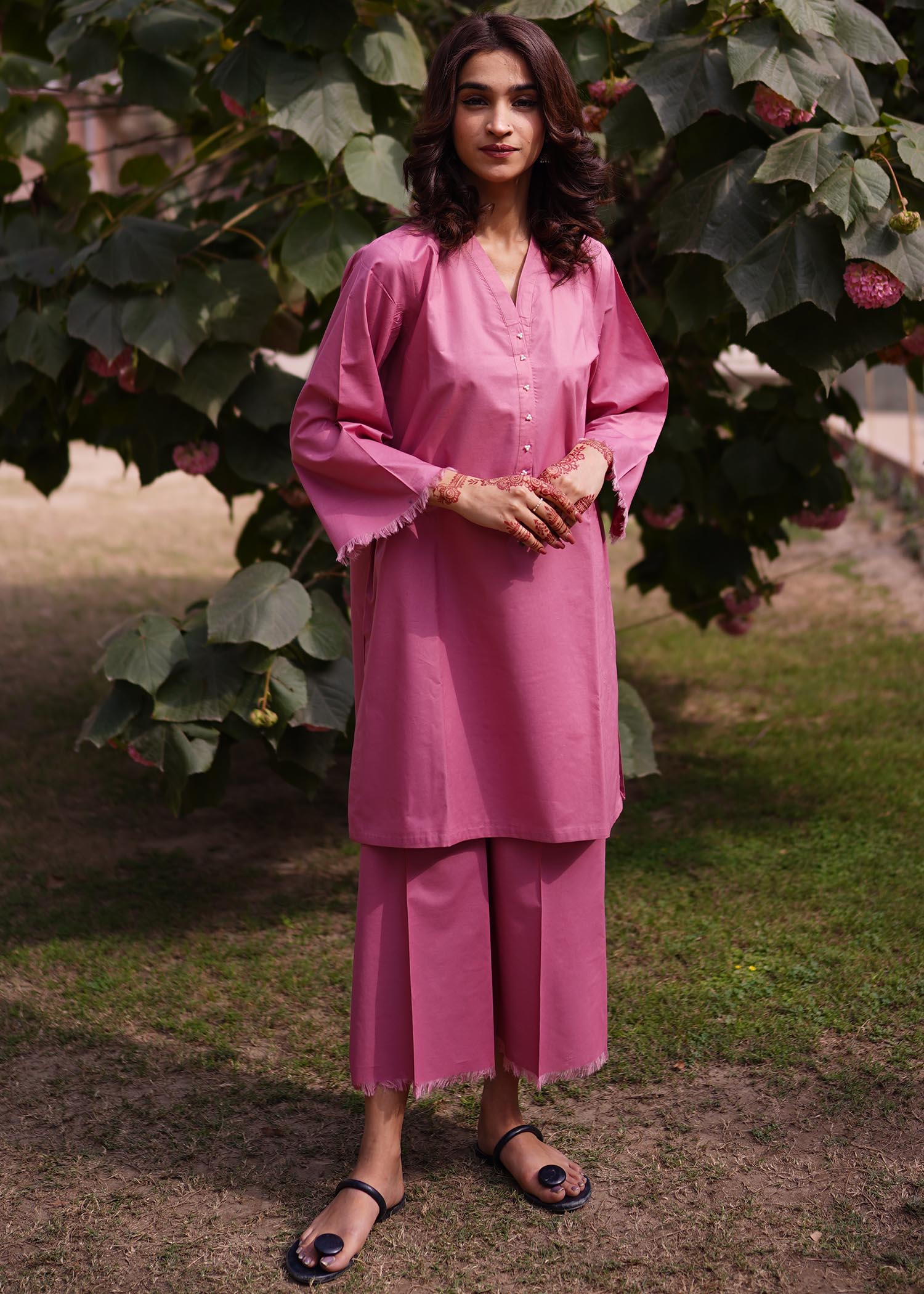 Aghaaz Casual Pret FRESH PINK Women 2pcs