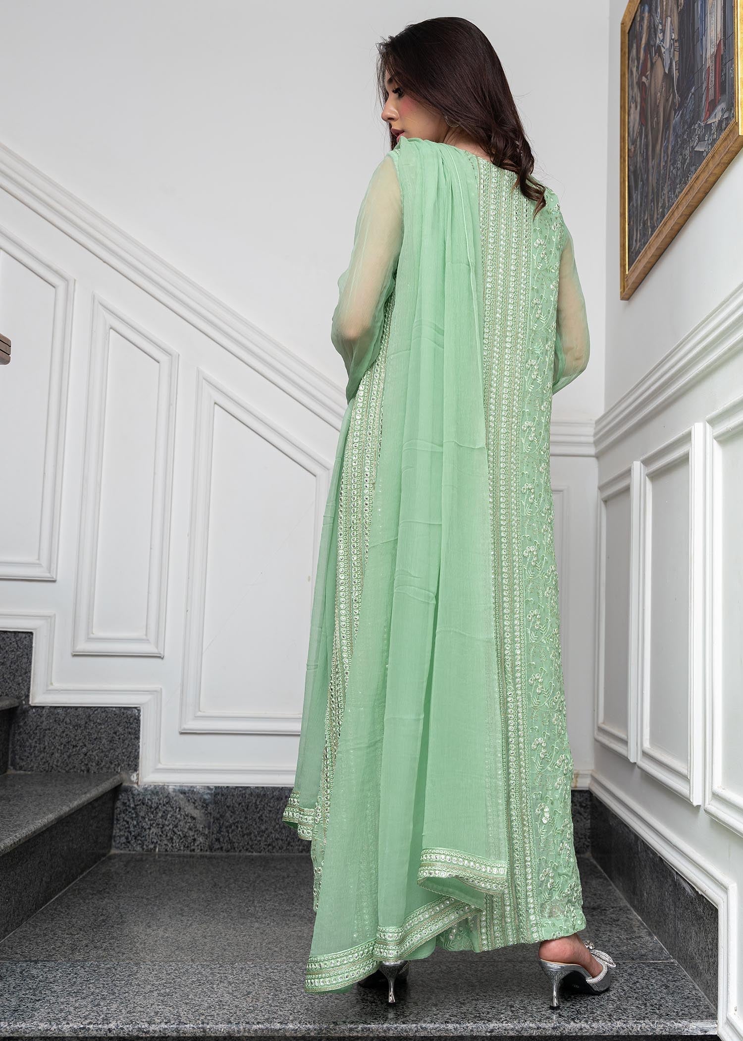 Rang-e-Haya Hoor / Mint Women 4pcs