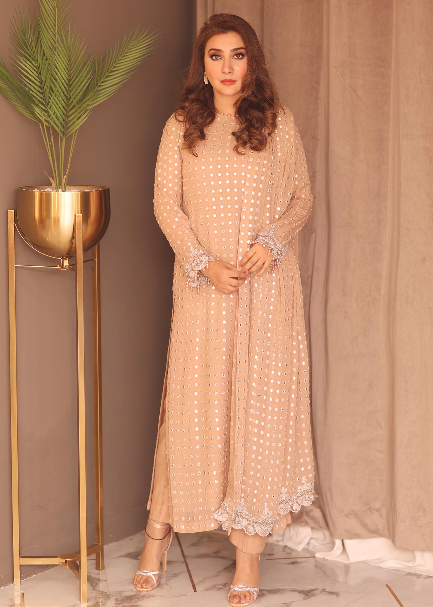 Rang-e-Haya Salina (Clay Beige) Women 4pcs
