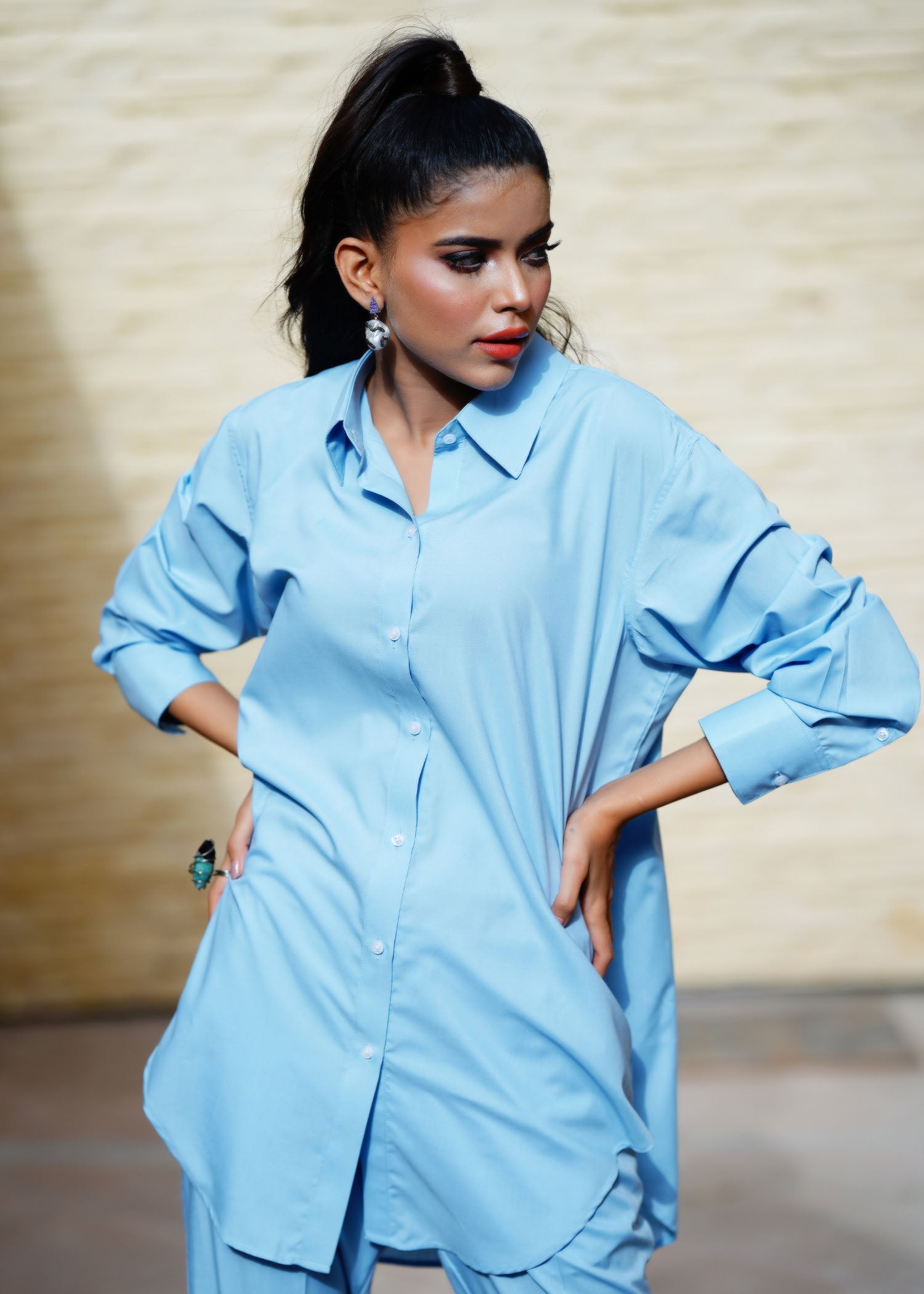 Ayesha Sameer Sky Blue Women 2pcs