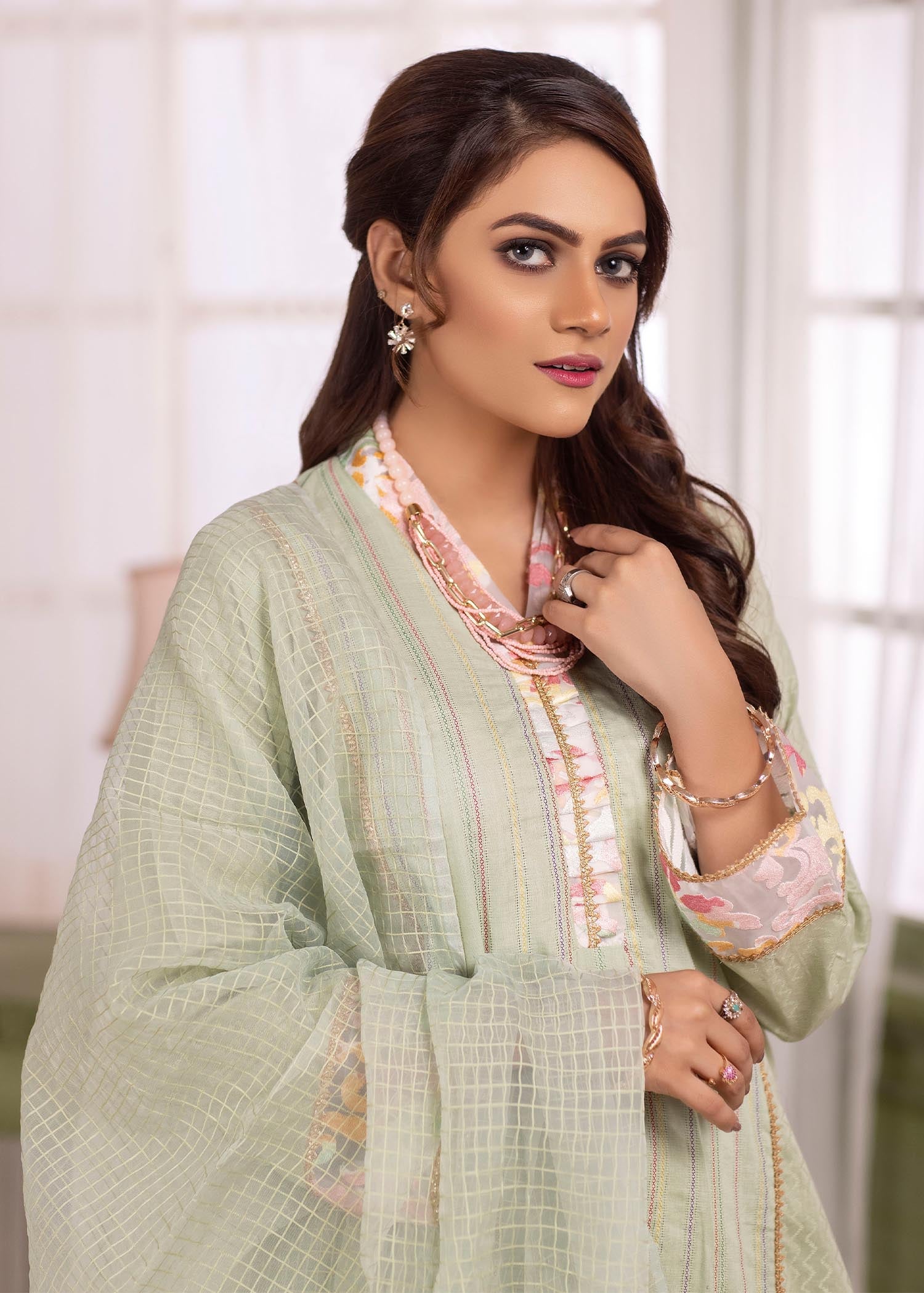 Sparkles PISTACHIO JACQUARD Women 3pcs