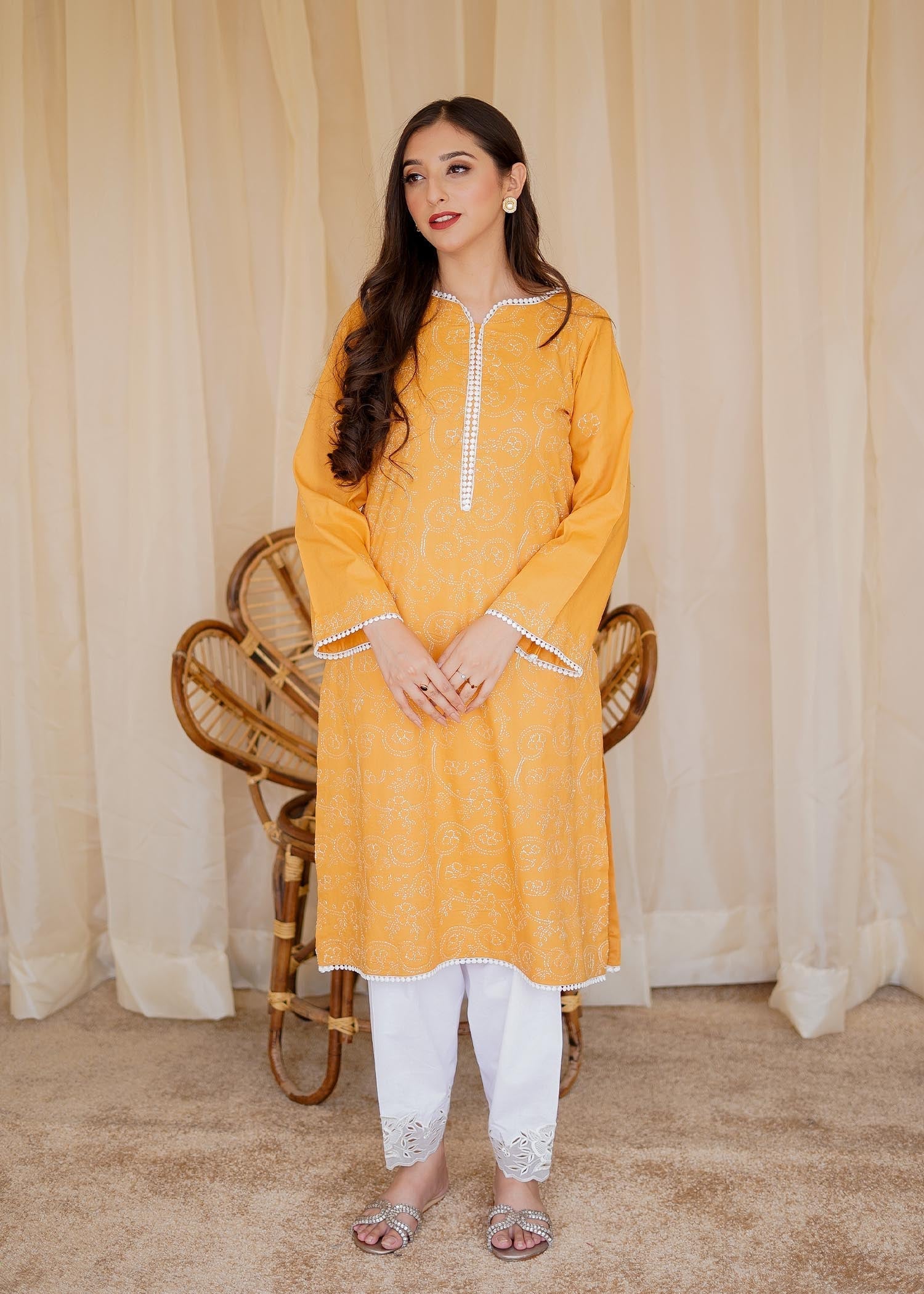 Aisling By Nirmal Yellow Mustard Women 1pcs