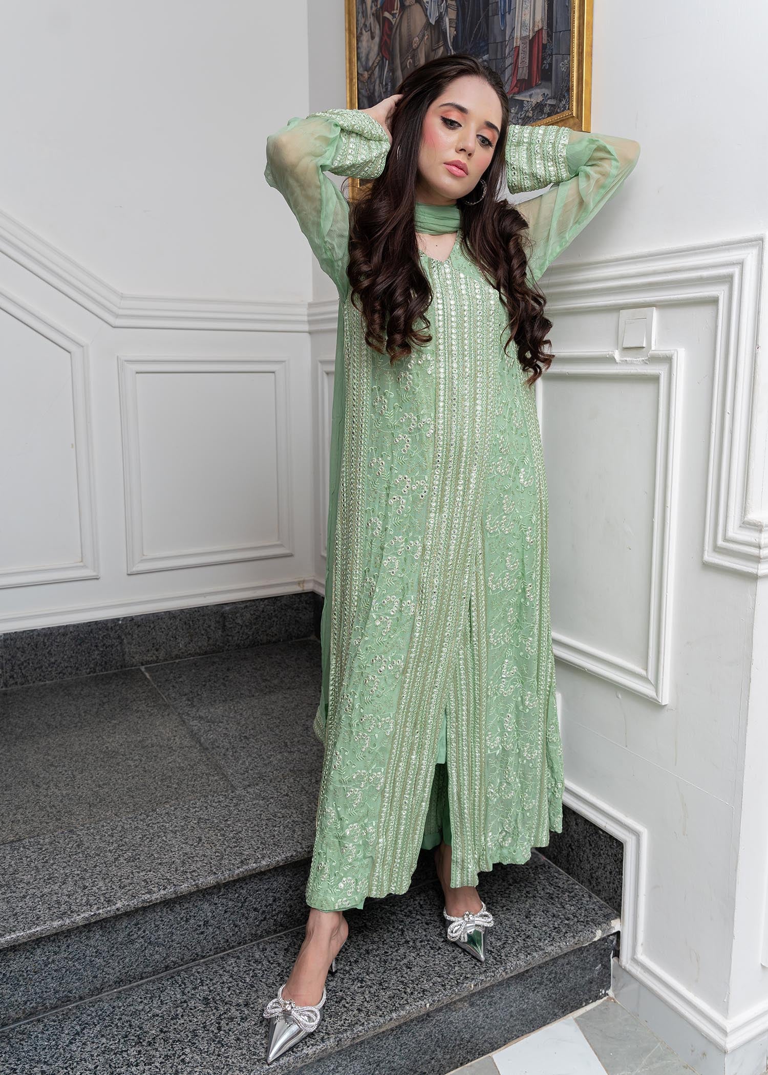 Rang-e-Haya Hoor / Mint Women 4pcs