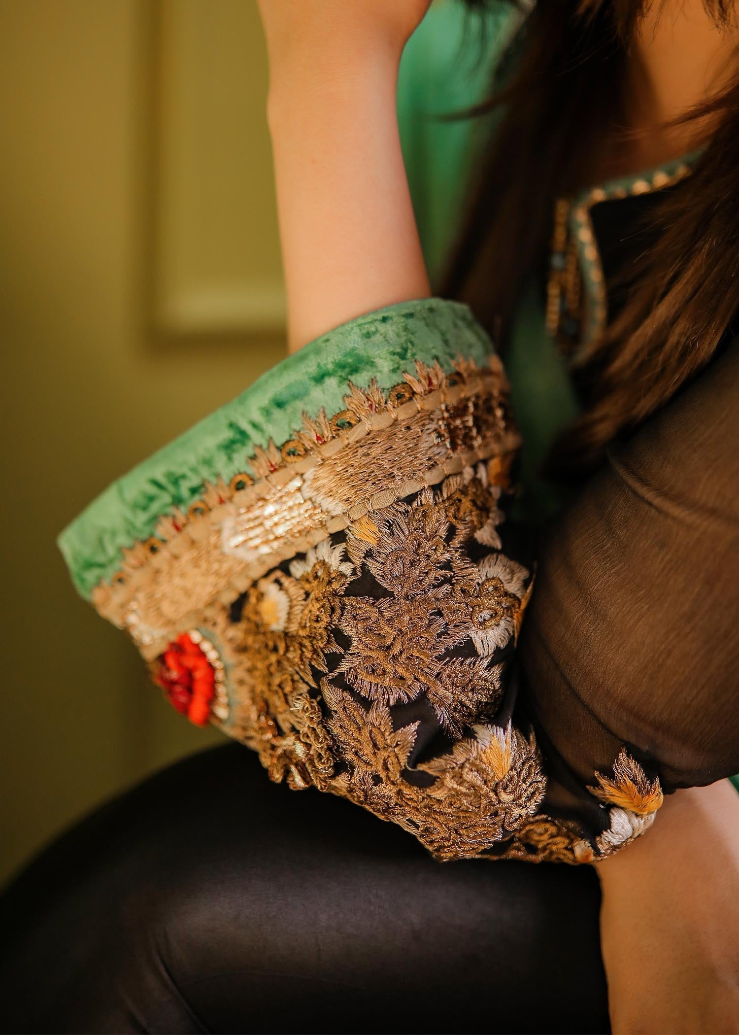 Khuda Baksh Creations Khuda Baksh M 100 Black Women 3pcs