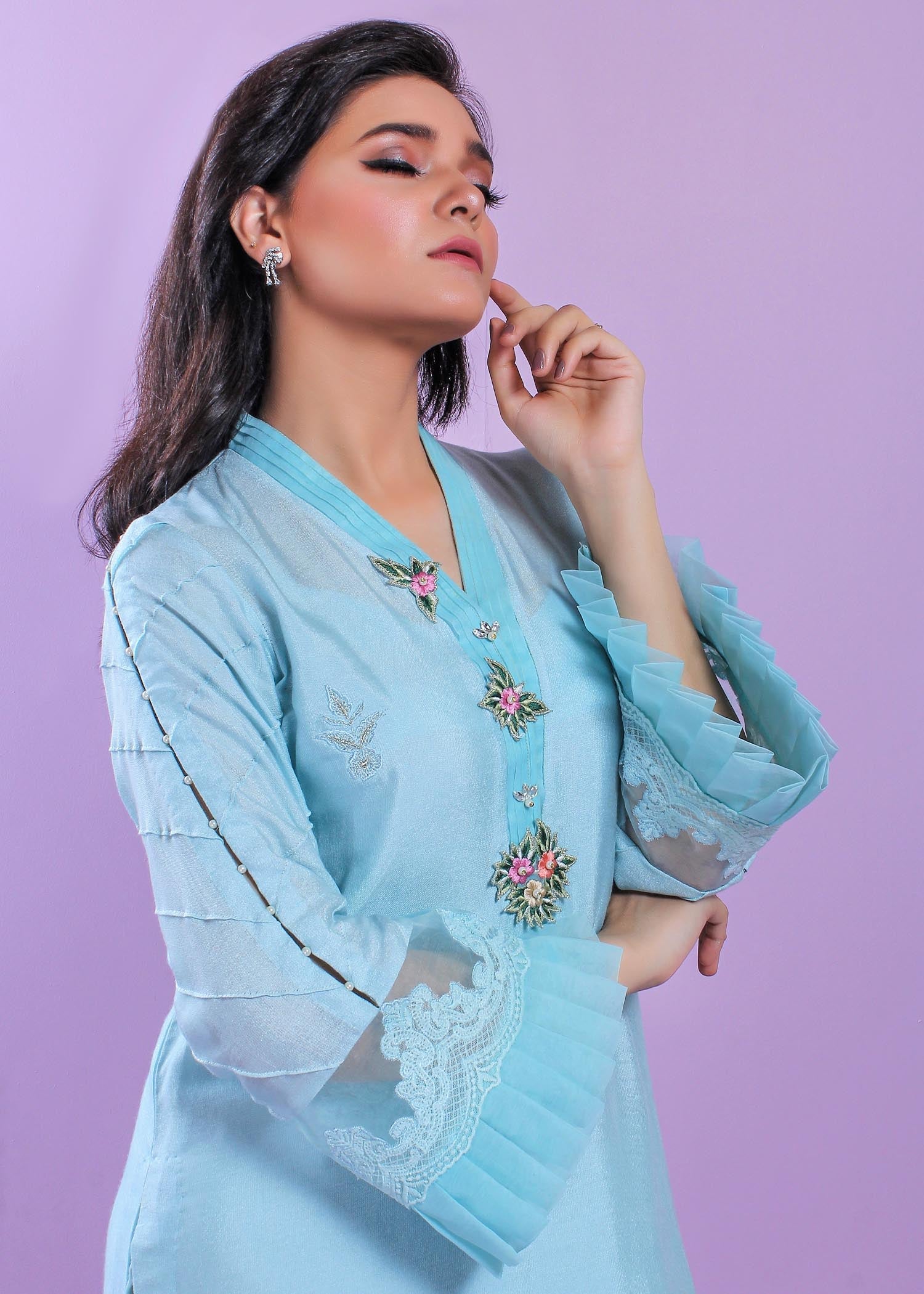 Humaira Shakir Balmy Blue Women 1pcs