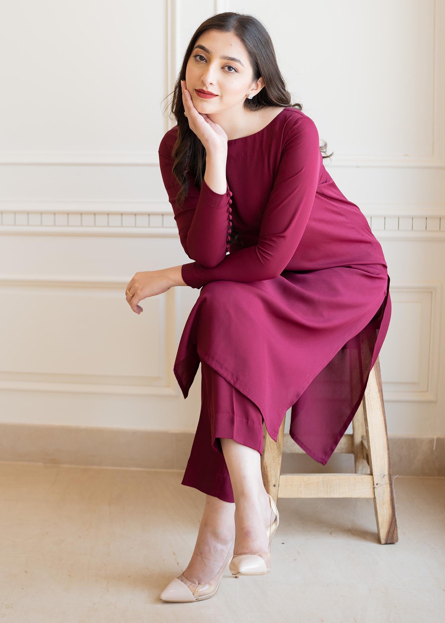 Aisling By Nirmal Wine Women 2pcs