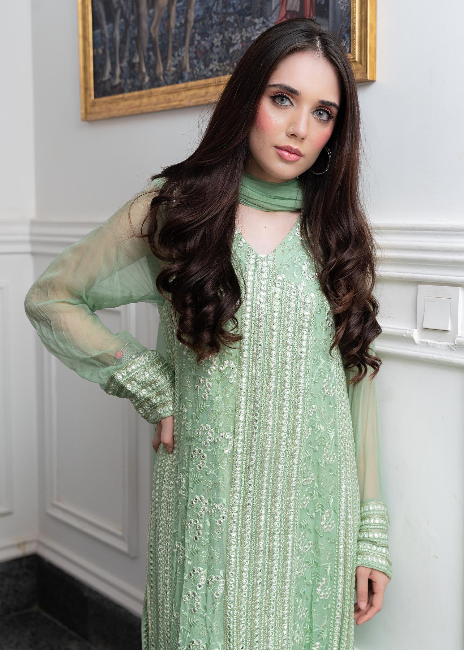 Rang-e-Haya Hoor / Mint Women 4pcs