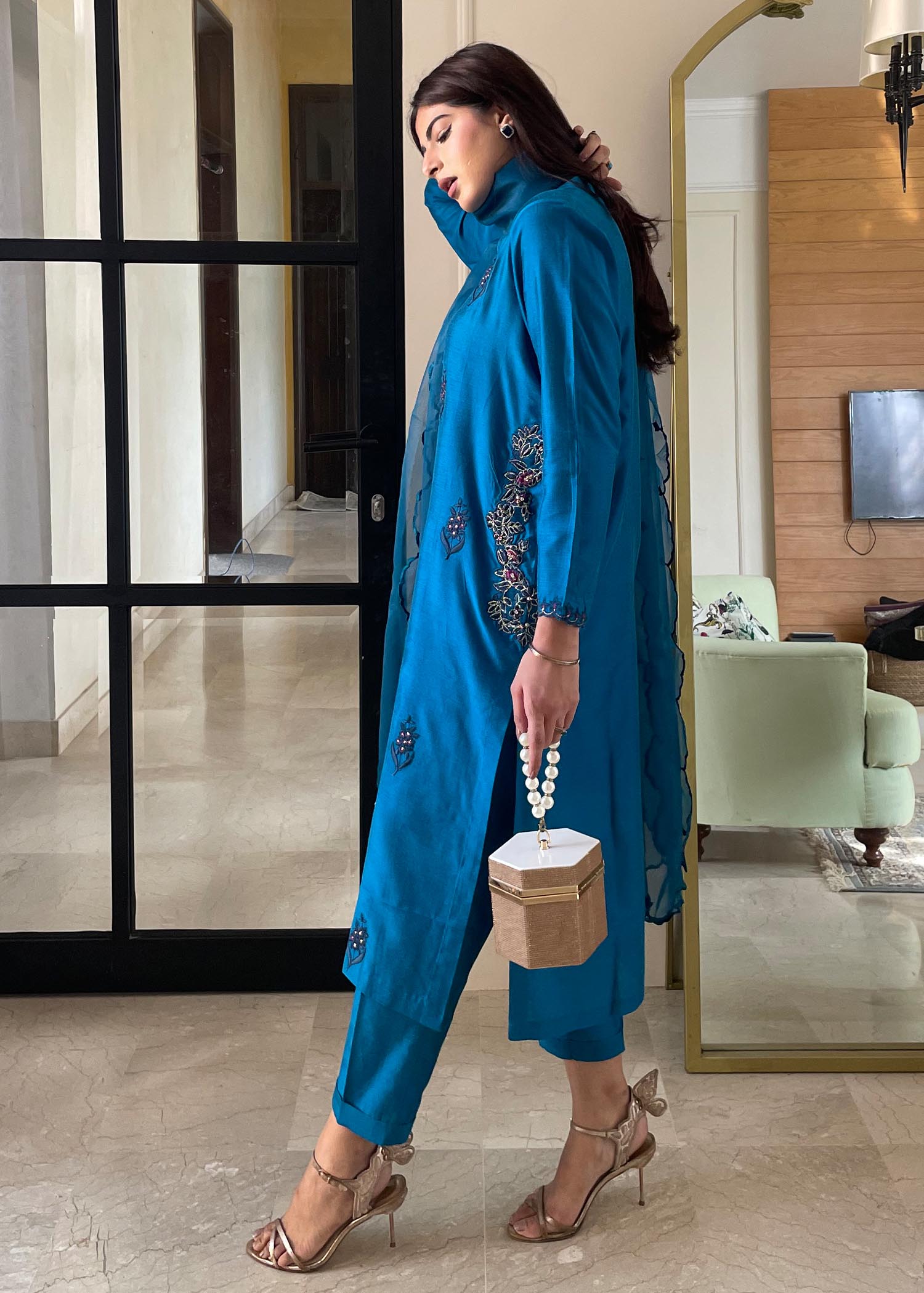 Maroon By Iqra Chaudhry Blue Noir