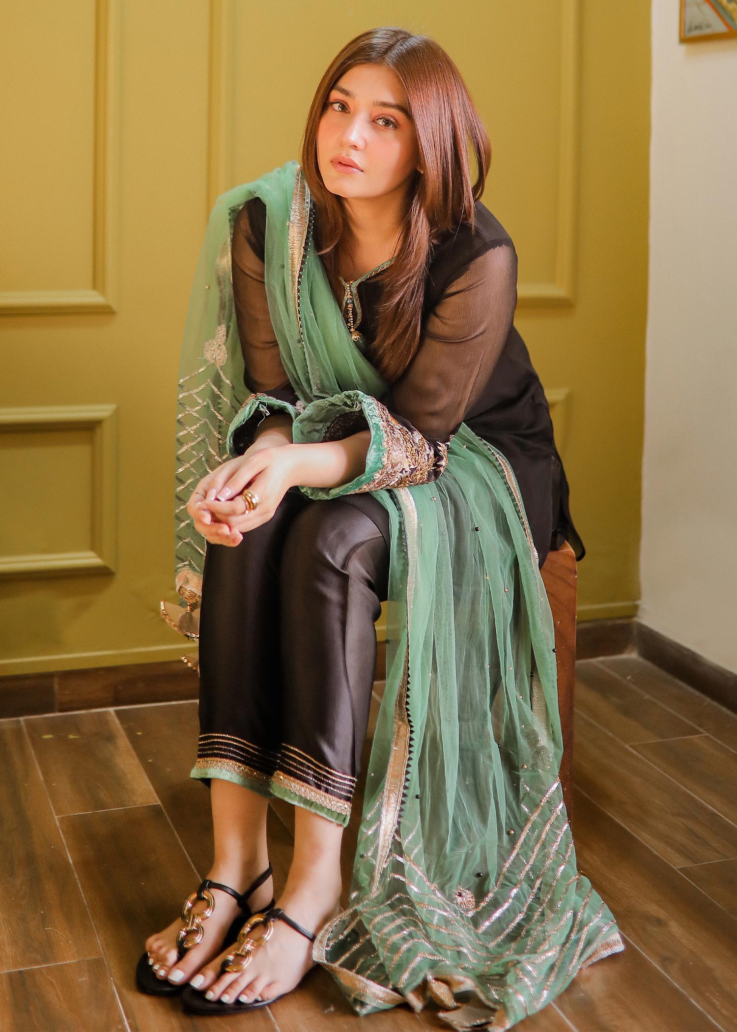 Khuda Baksh Creations Khuda Baksh M 100 Black Women 3pcs