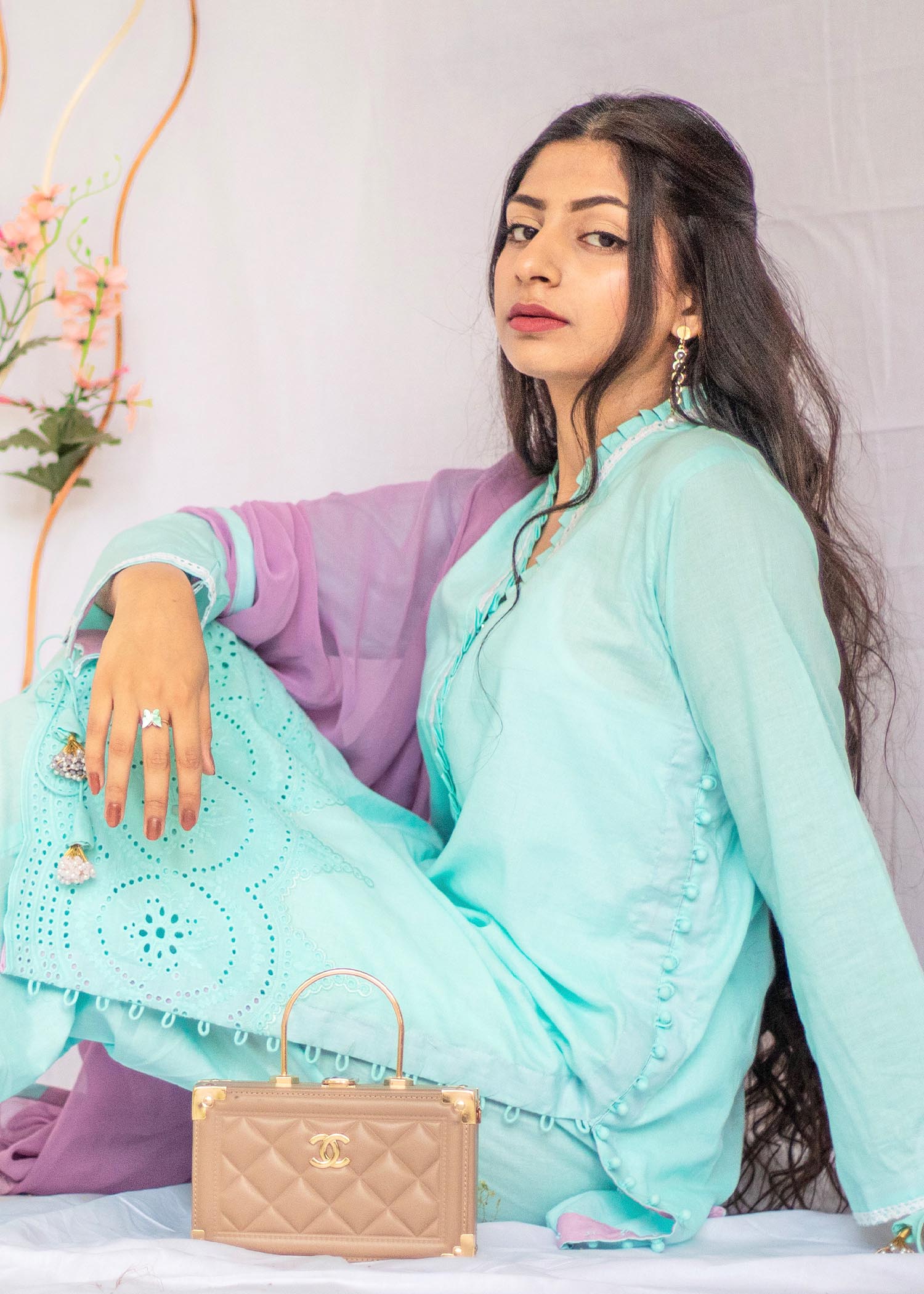 Closet By Fareeha Ijaz Paled Turquoise CBF 023 Women 3pcs