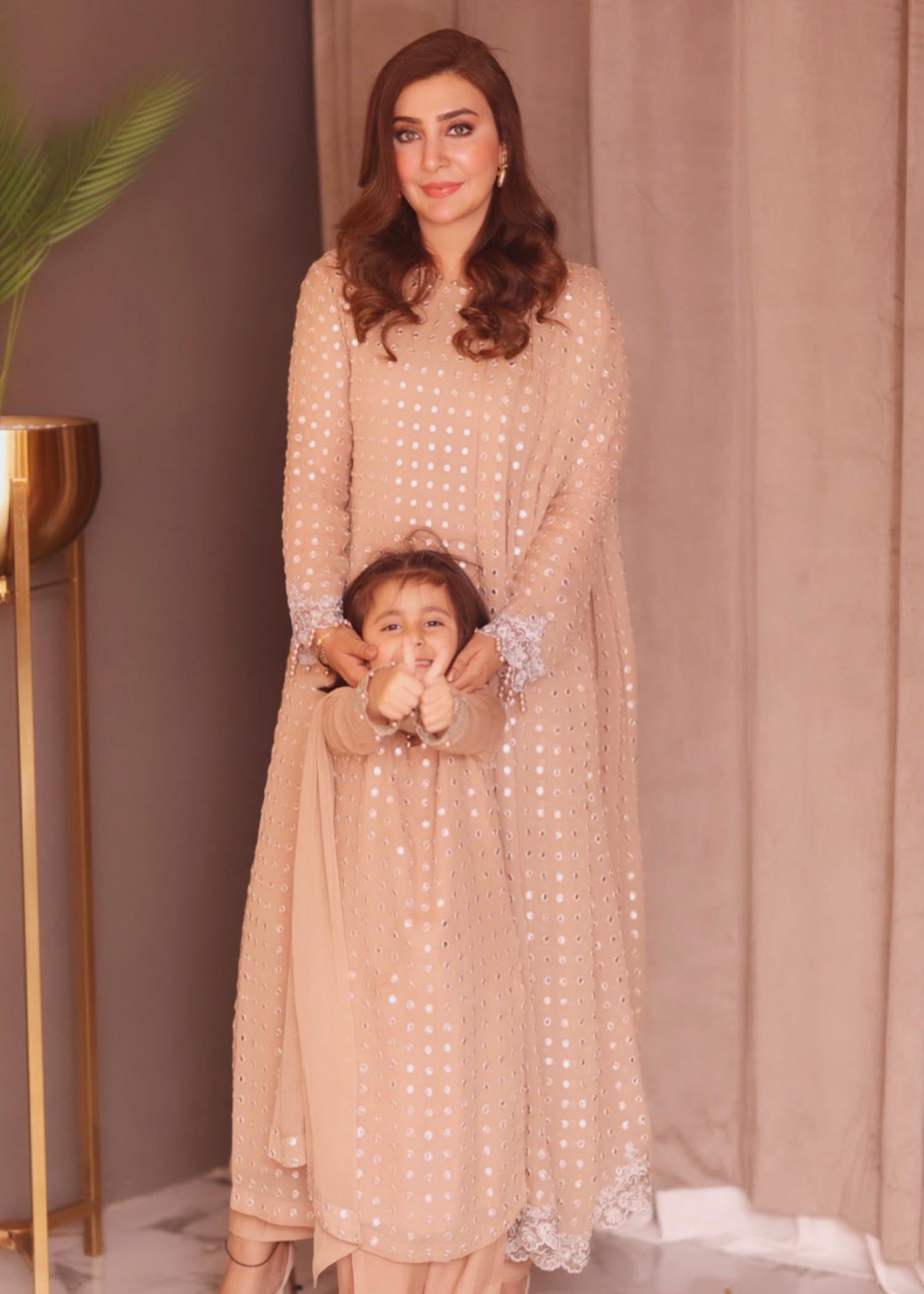 Rang-e-Haya Salina (Clay Beige) Women 4pcs