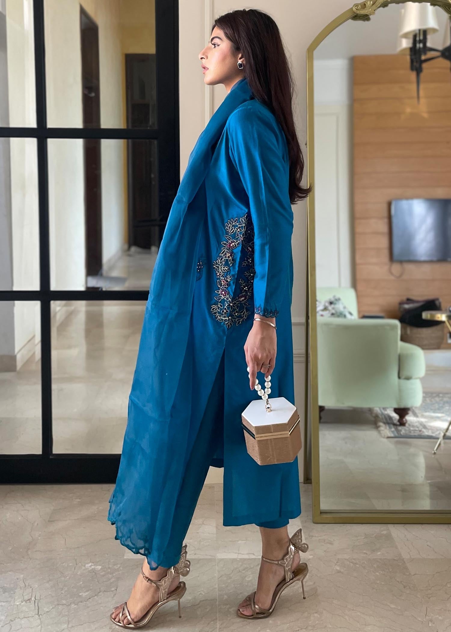 Maroon By Iqra Chaudhry Blue Noir