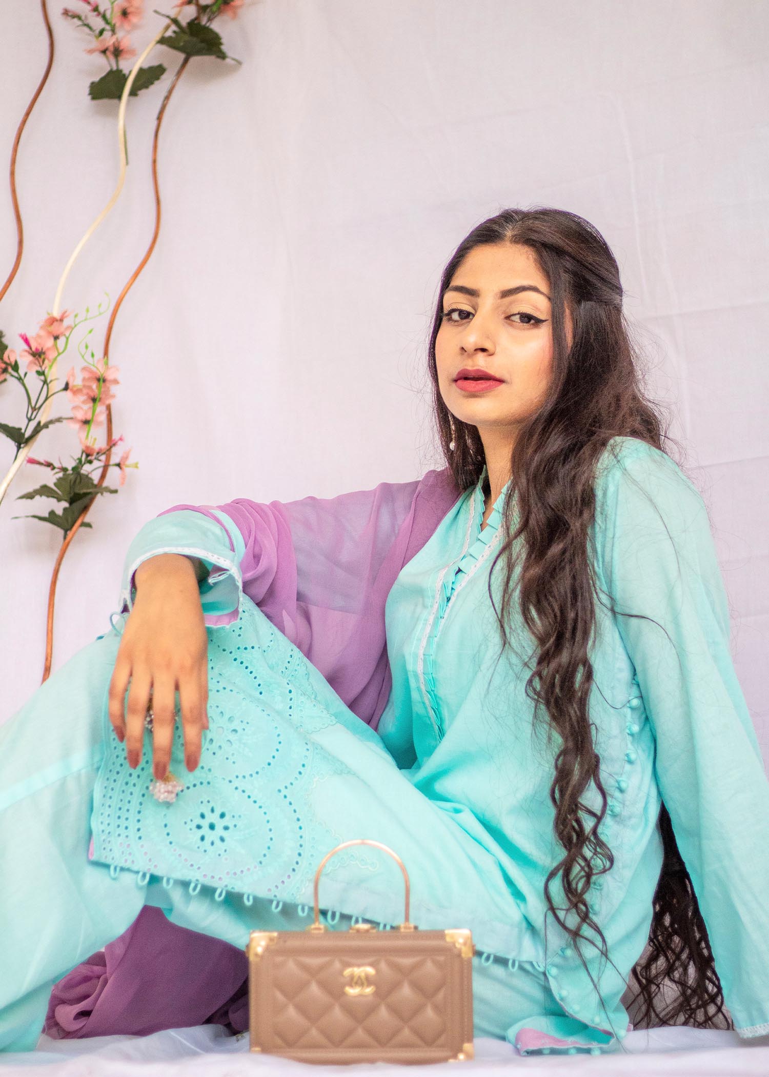 Closet By Fareeha Ijaz Paled Turquoise CBF 023 Women 3pcs