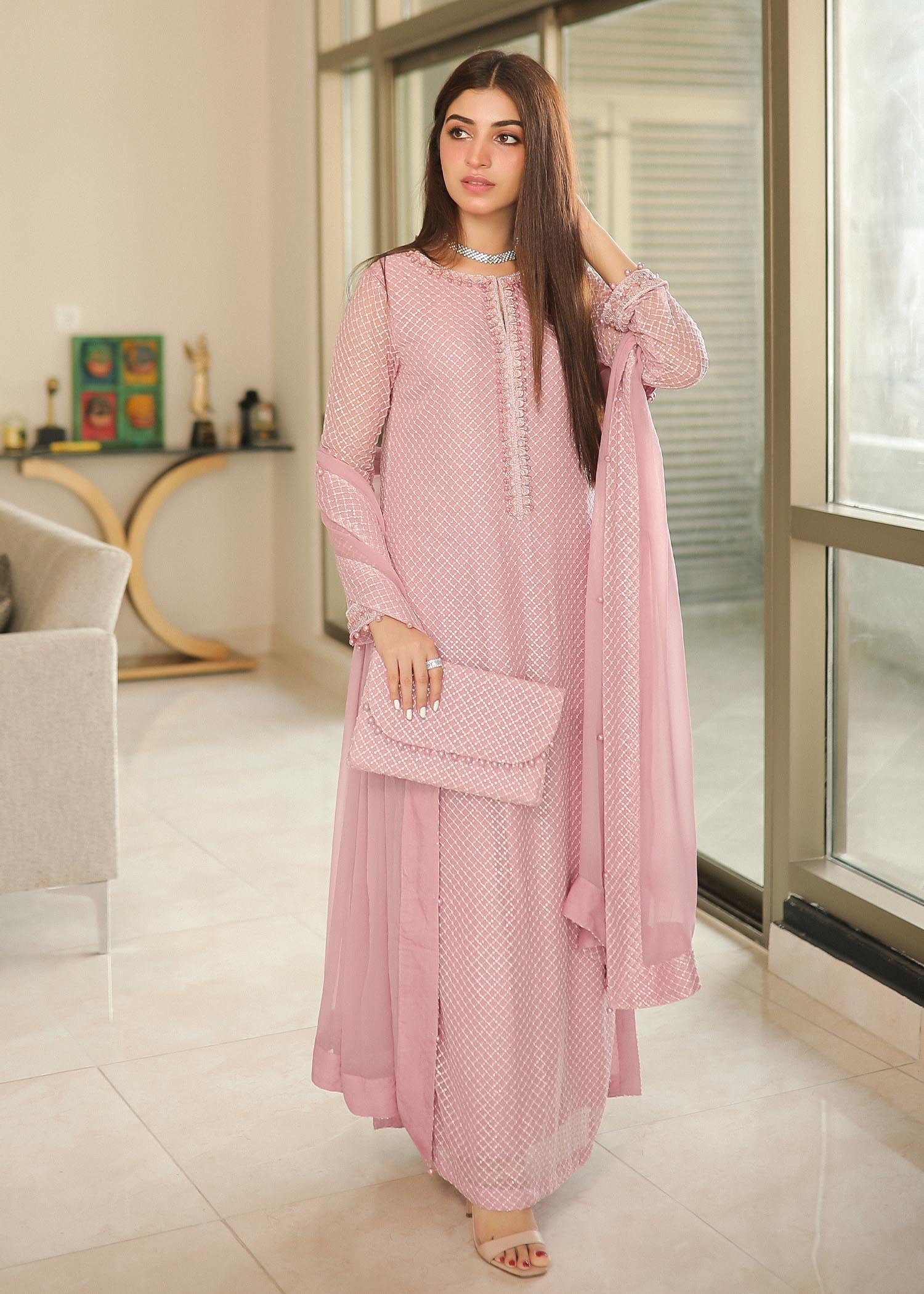 Rang-e-Haya Mehr (lylic pink) Women 4pcs
