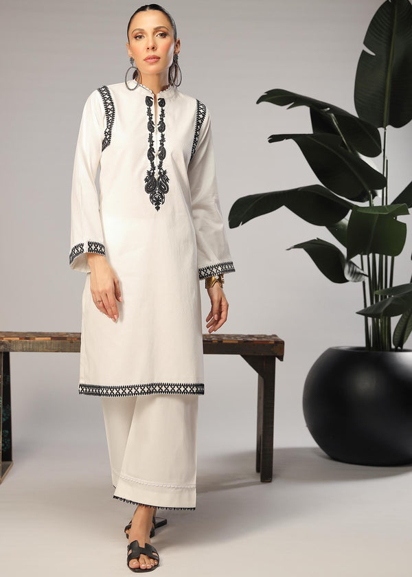 Merakish Artistic Jacquard Embroidered Stitched Women 2pcs
