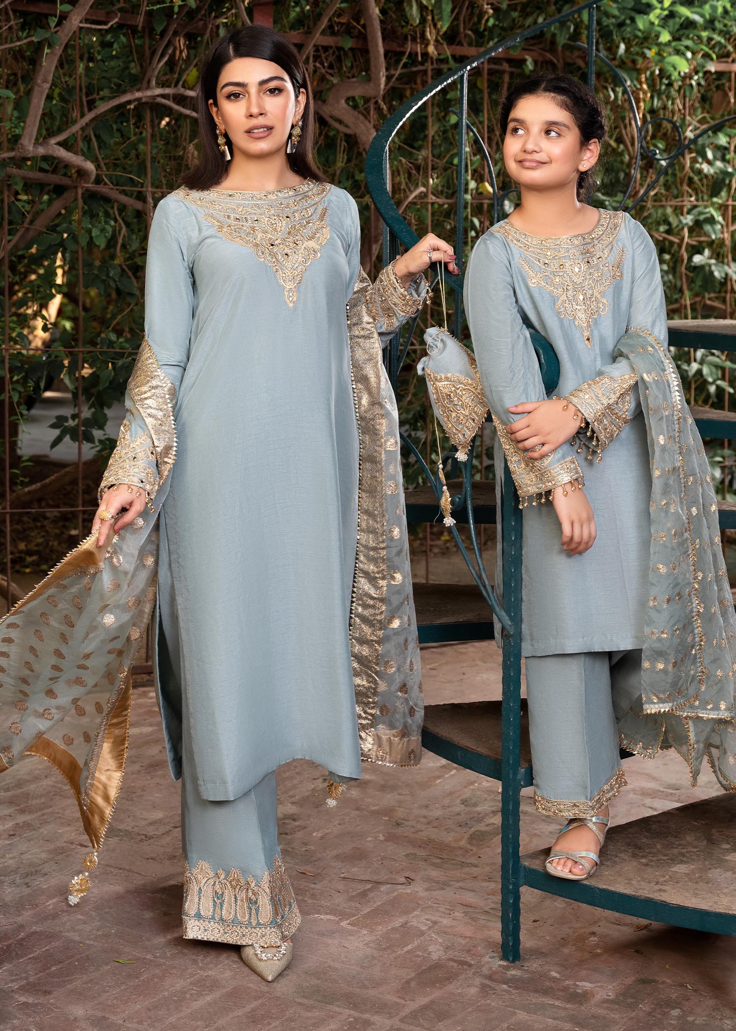 Rang-e-Haya Shireen Iceblue Women 3pcs