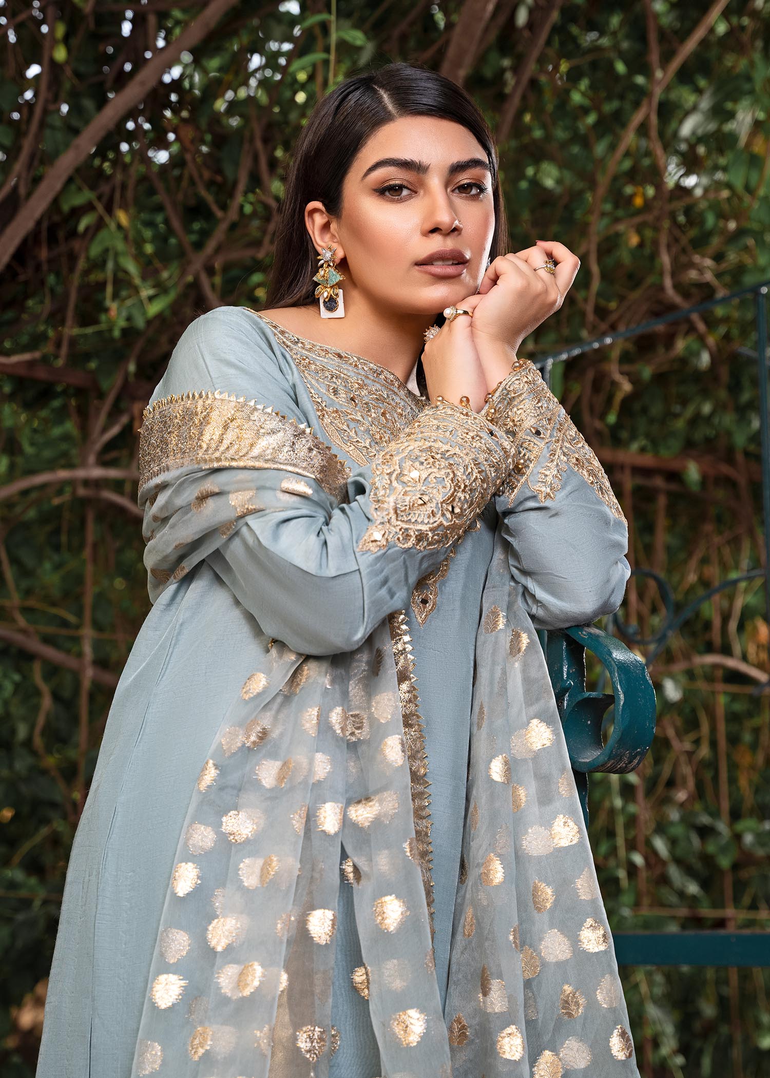 Rang-e-Haya Shireen Iceblue Women 3pcs