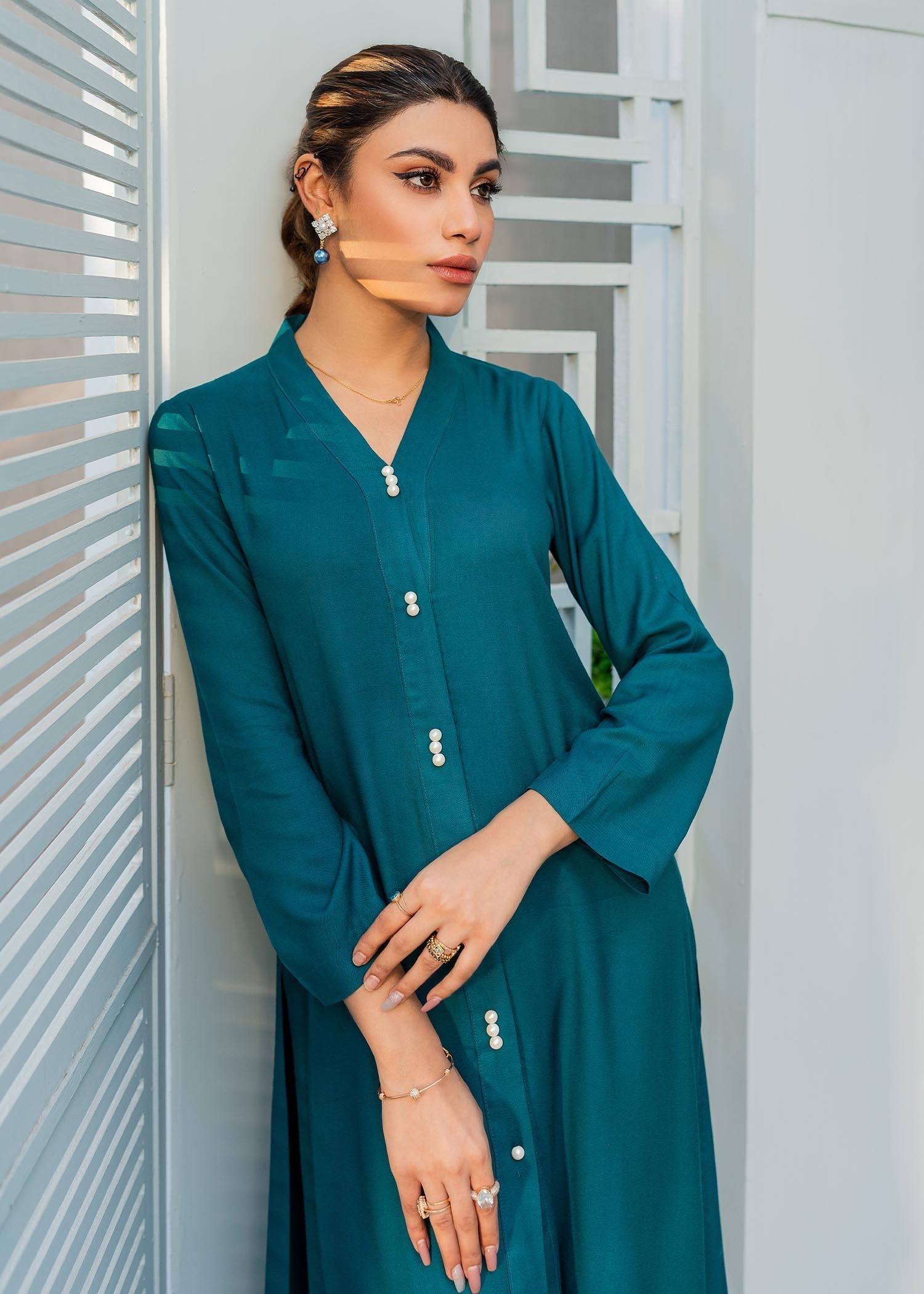 Ghonche Teal Women 2pcs