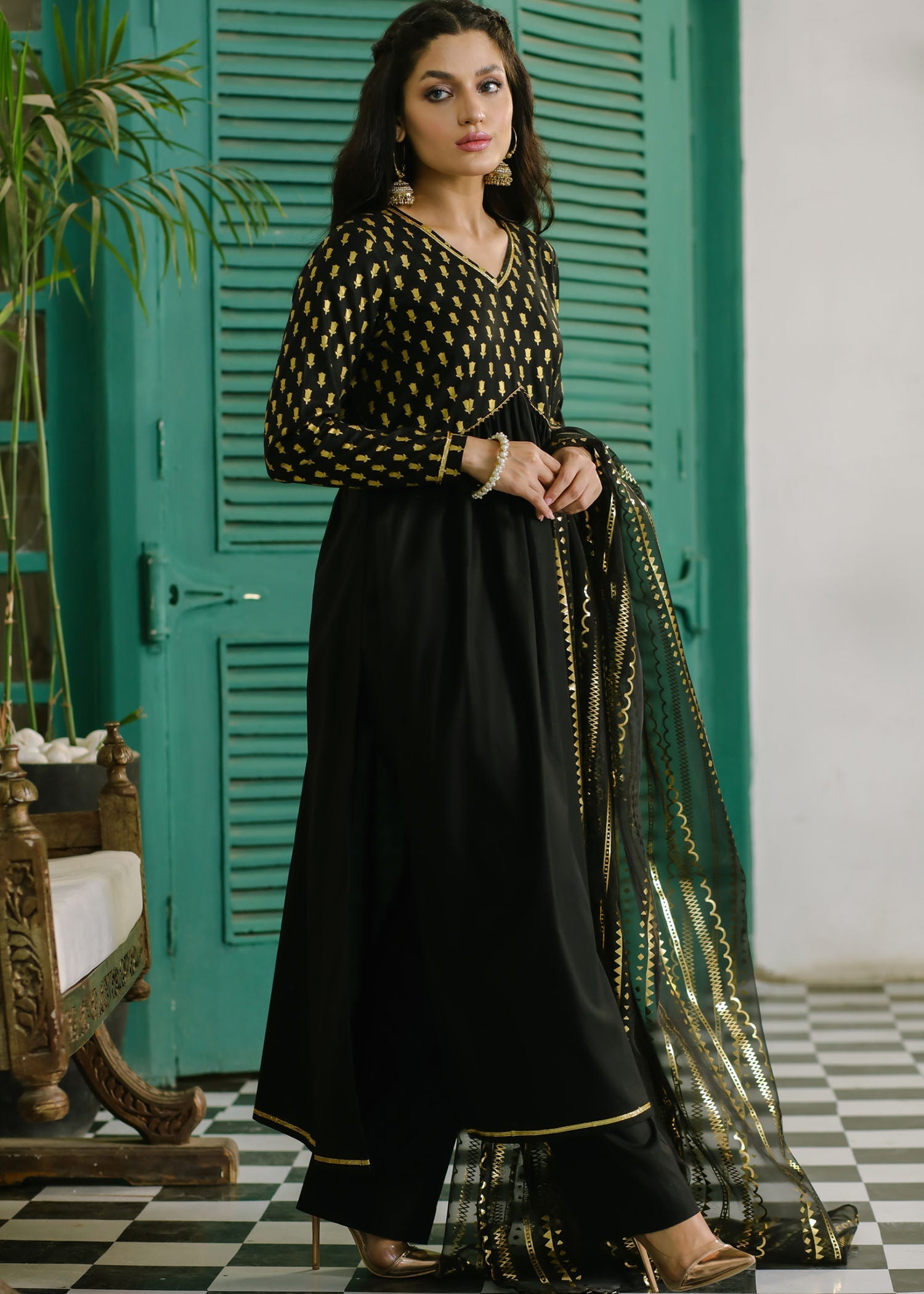 Shades By Abeeha Usman BLACK Women 3pcs