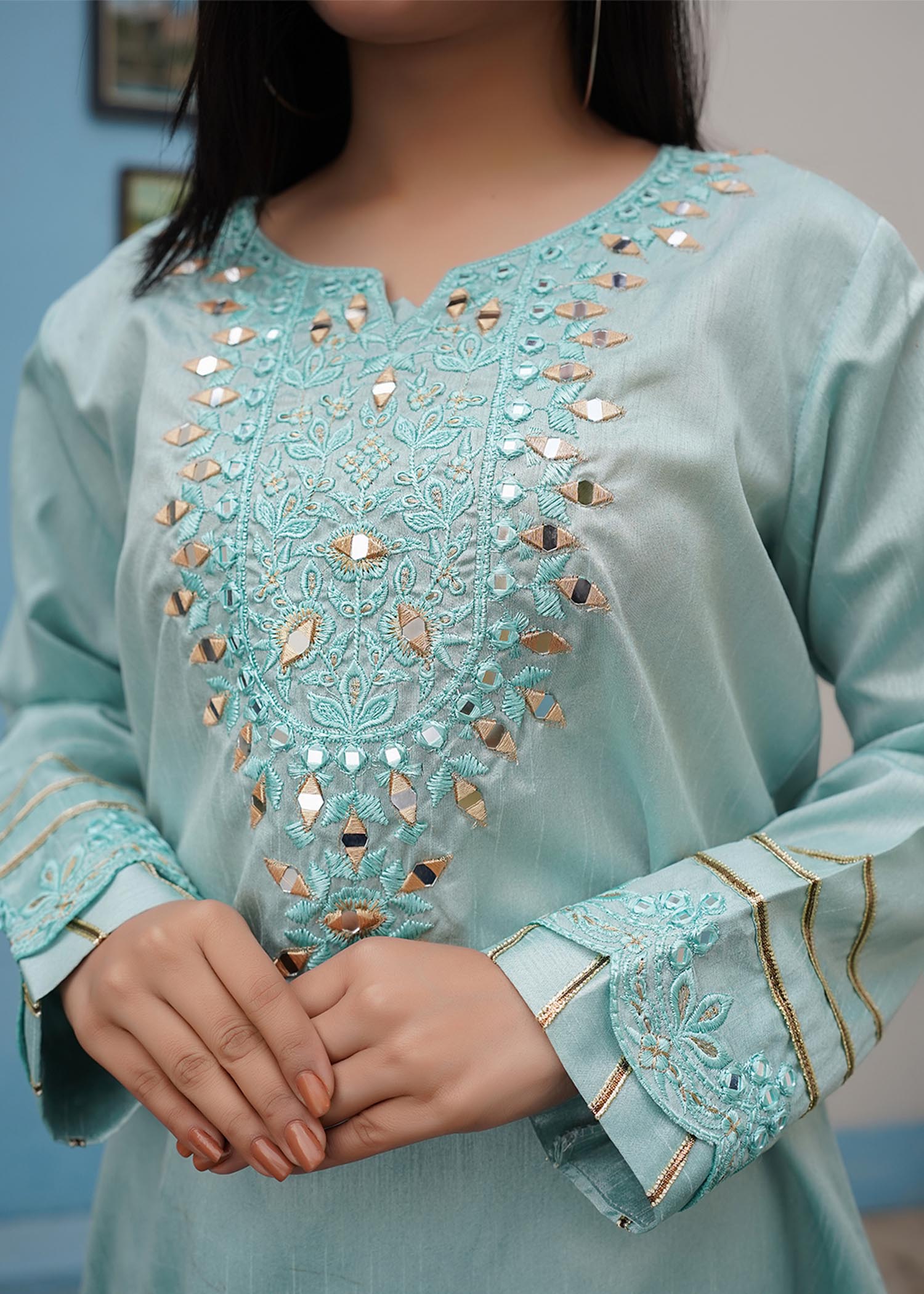 Insiya By Saira Jawad Ready to Wear Aqua Women 2pcs