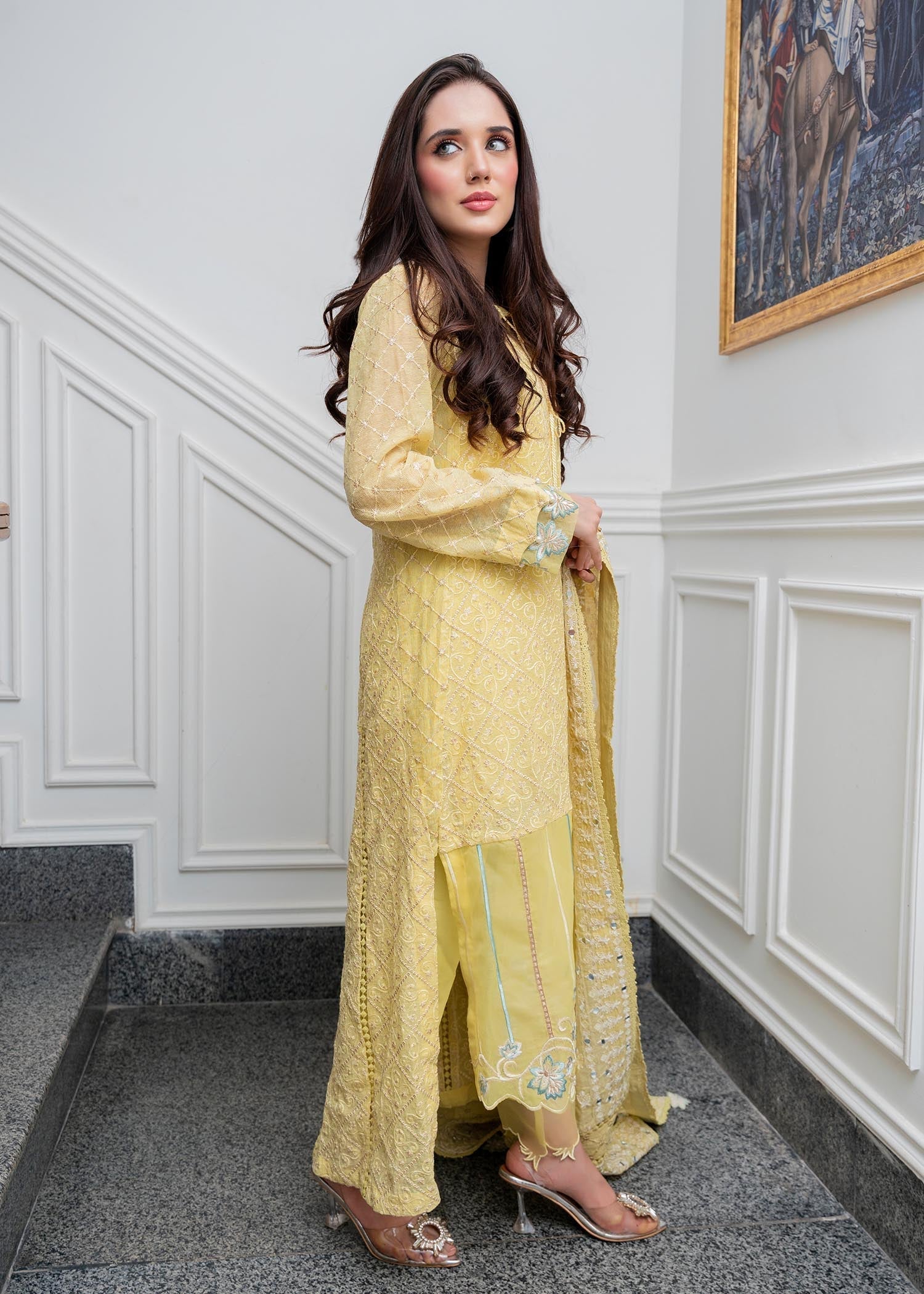 Rang-e-Haya Wilbur (Lemon) Women 4pcs