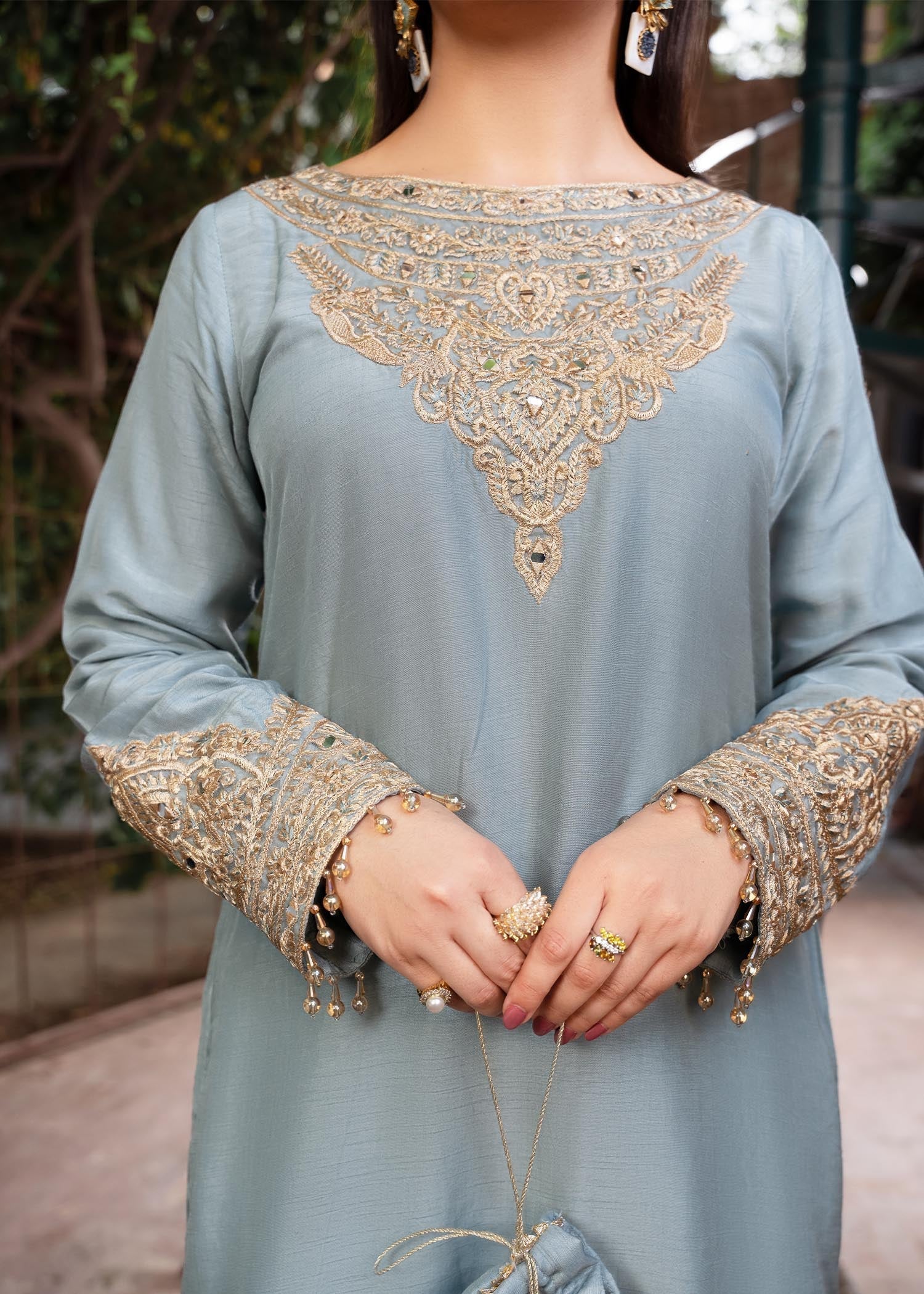 Rang-e-Haya Shireen Iceblue Women 3pcs