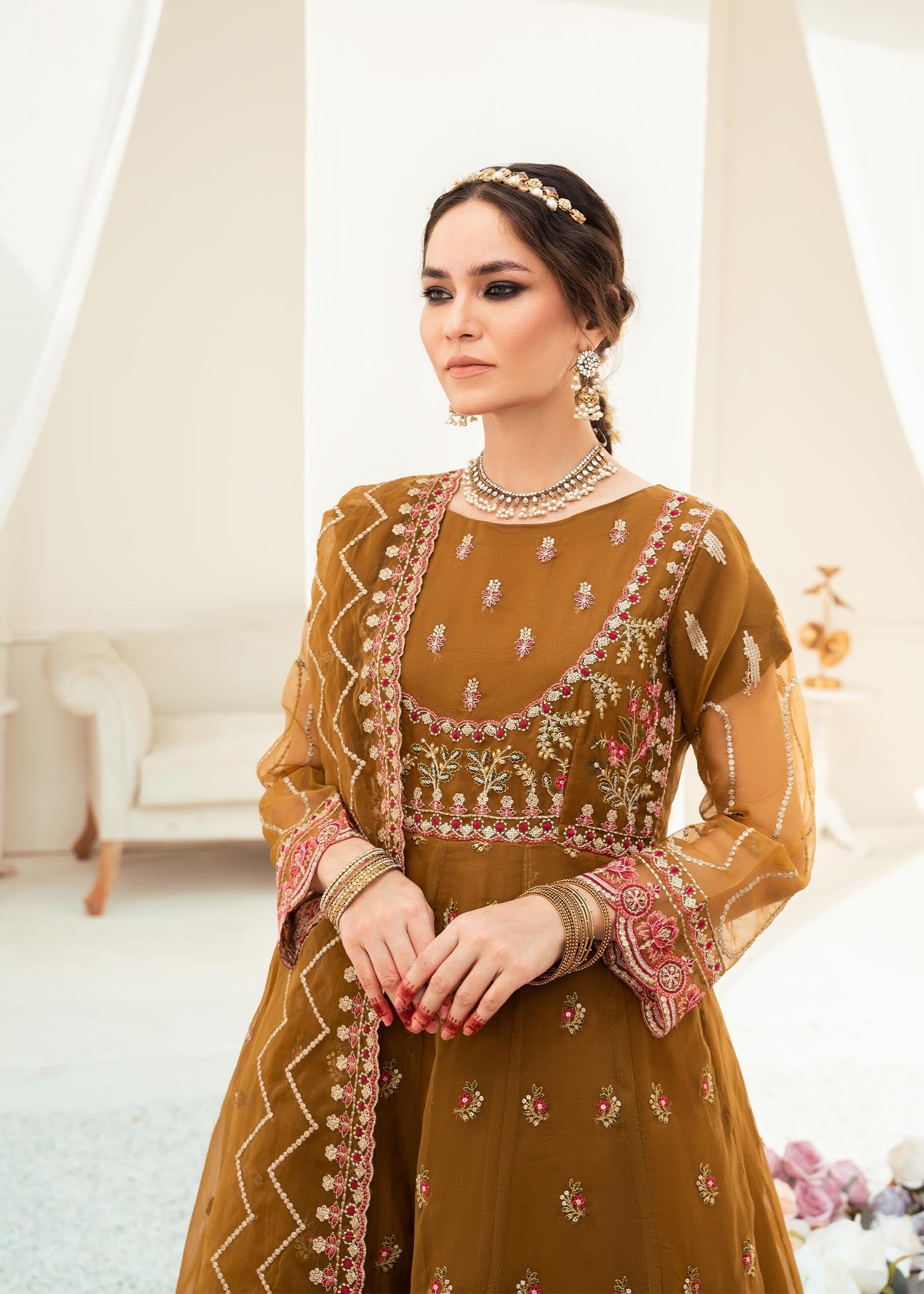 Zebaye Shamsa US524 A MUSTARD Women 3pcs