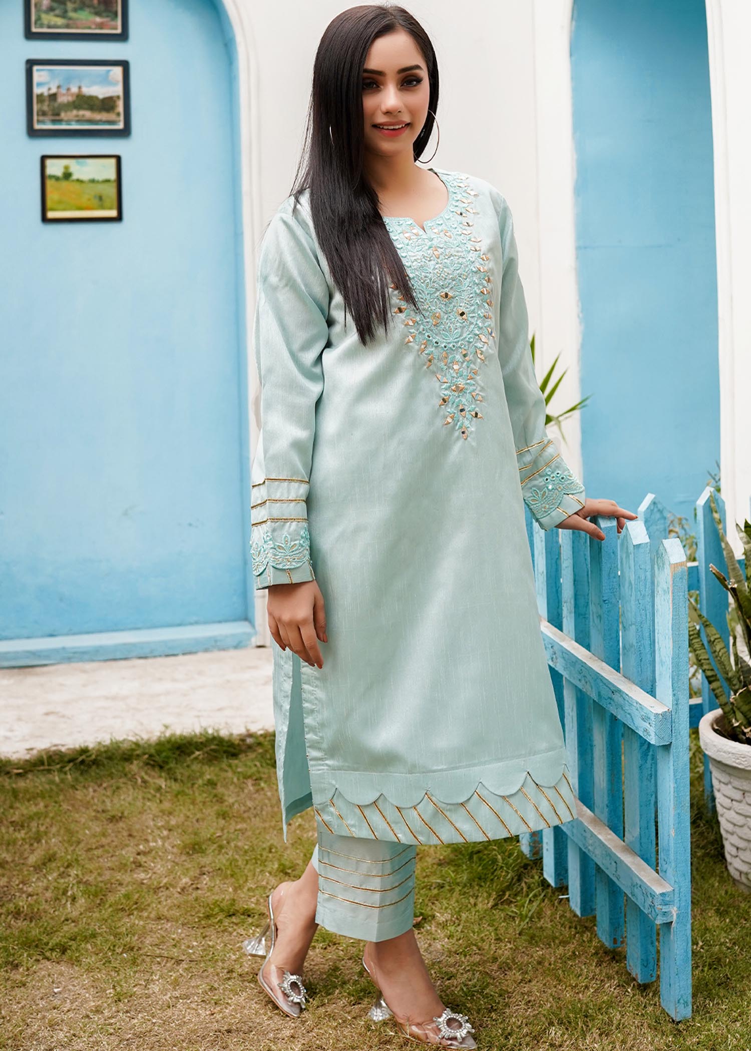 Insiya By Saira Jawad Ready to Wear Aqua Women 2pcs