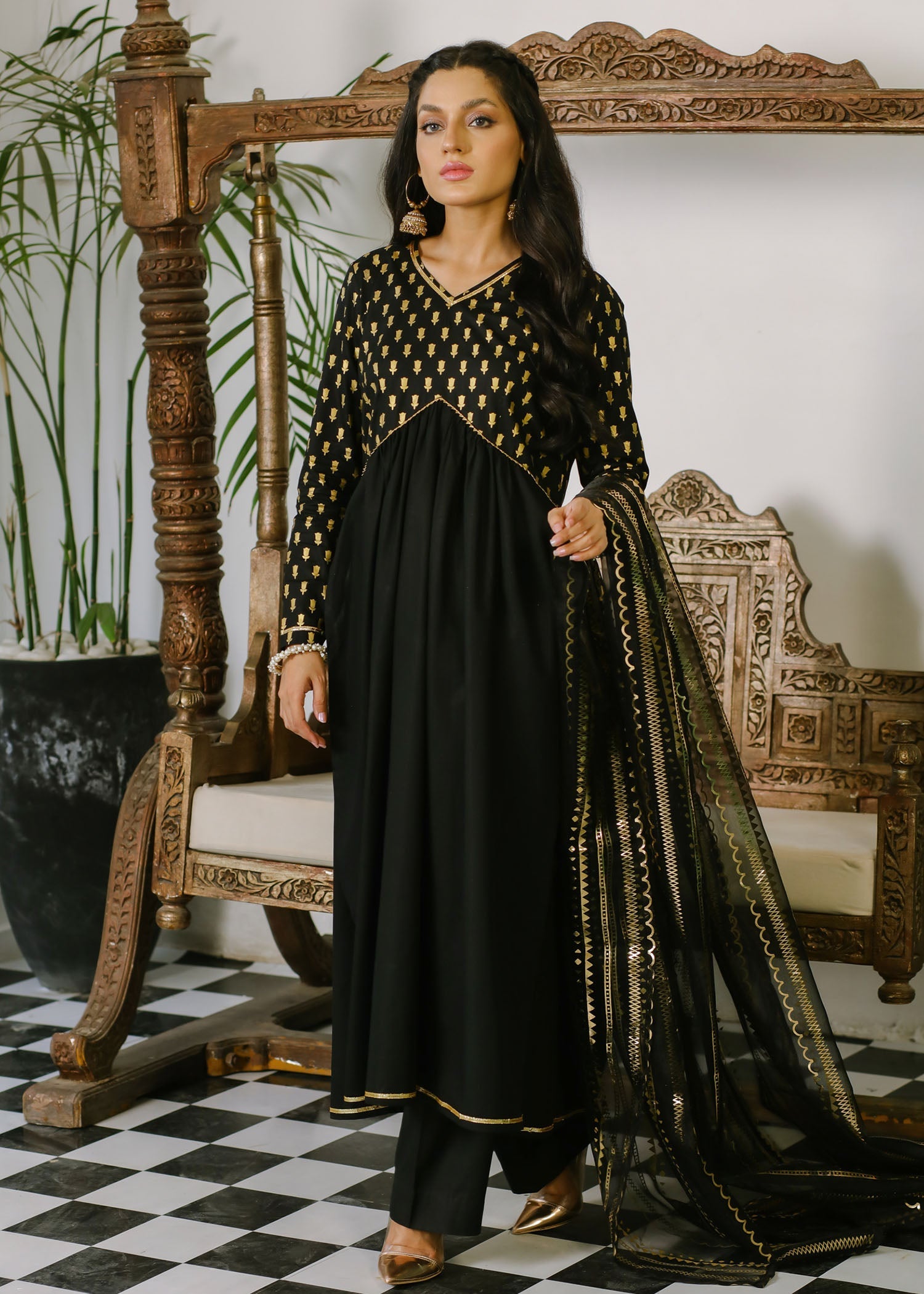 Shades By Abeeha Usman BLACK Women 3pcs